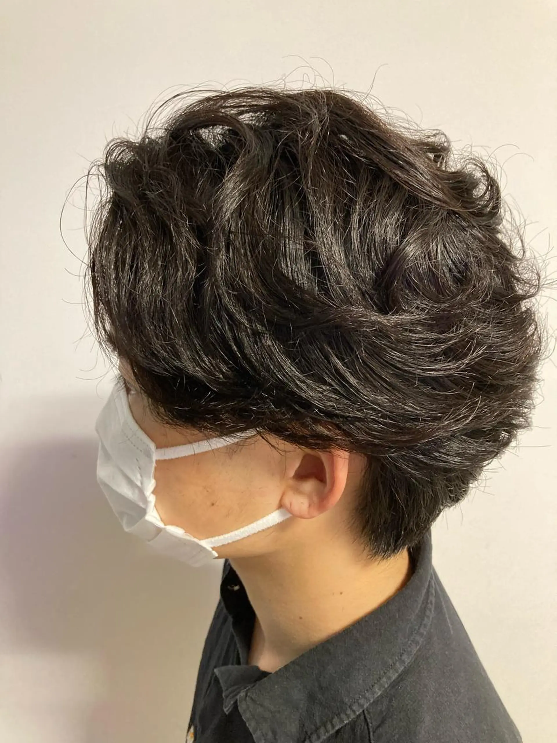 ショート パーマ メンズ メンズパーマ ニュアンスパーマ メンズヘア/透明感 カラー/ayatoのヘアスタイル