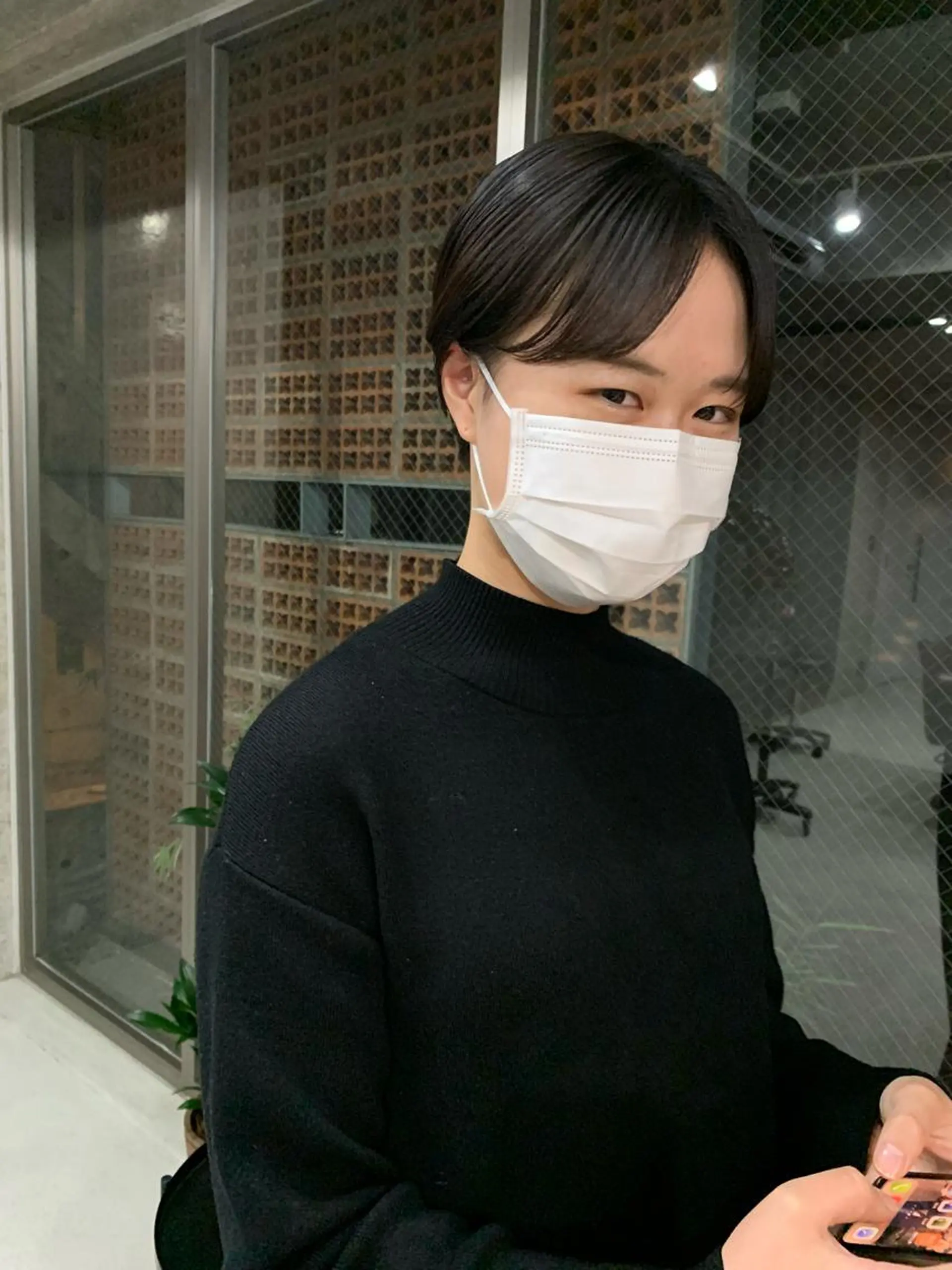 ショート カラー ボブパーマコテ巻き風 パーマNo1深江秀平のヘアスタイル