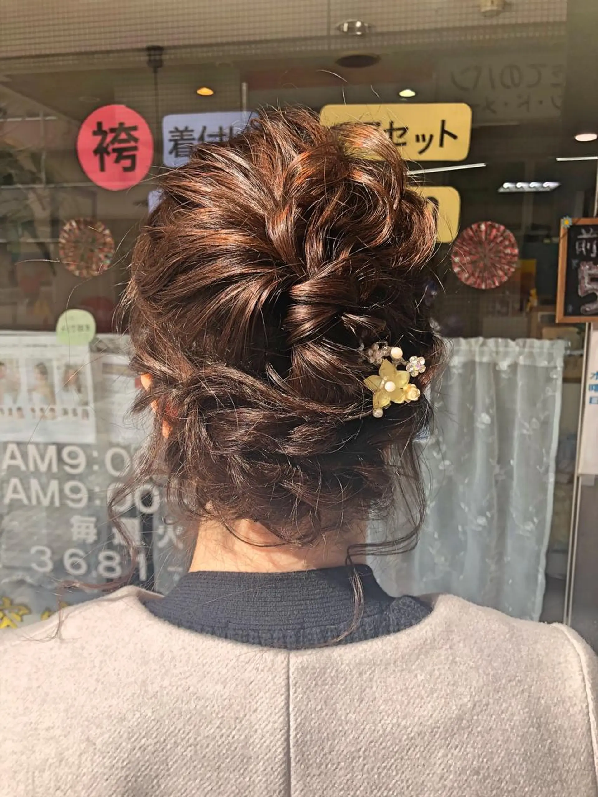 ミディアム ヘアアレンジ 着付け アンザキ シュンのその他イメージ