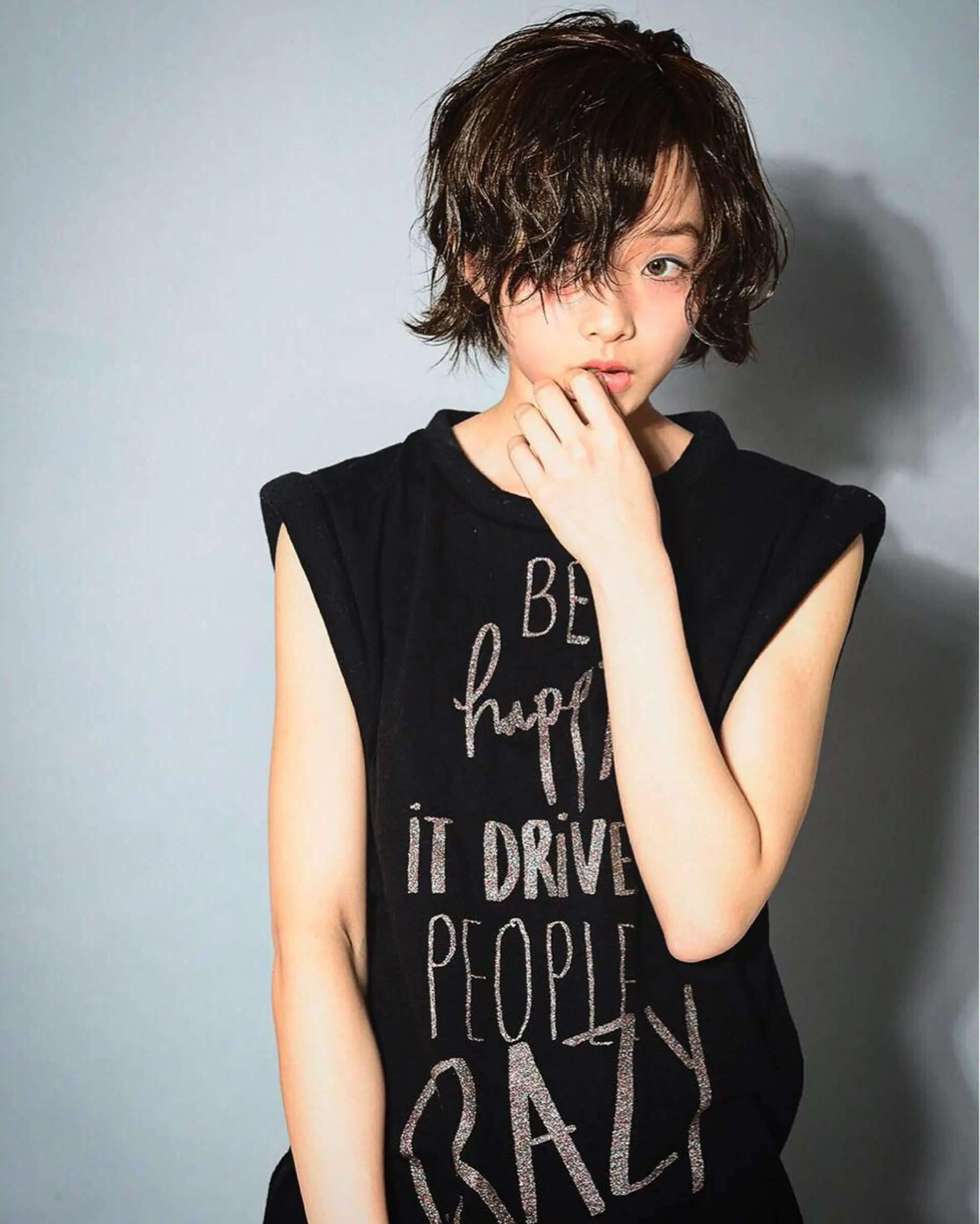 ショート ミディアム カラー パーマ ヘアアレンジ 圧倒的美髪ストレート ツダケイタロウのヘアスタイル