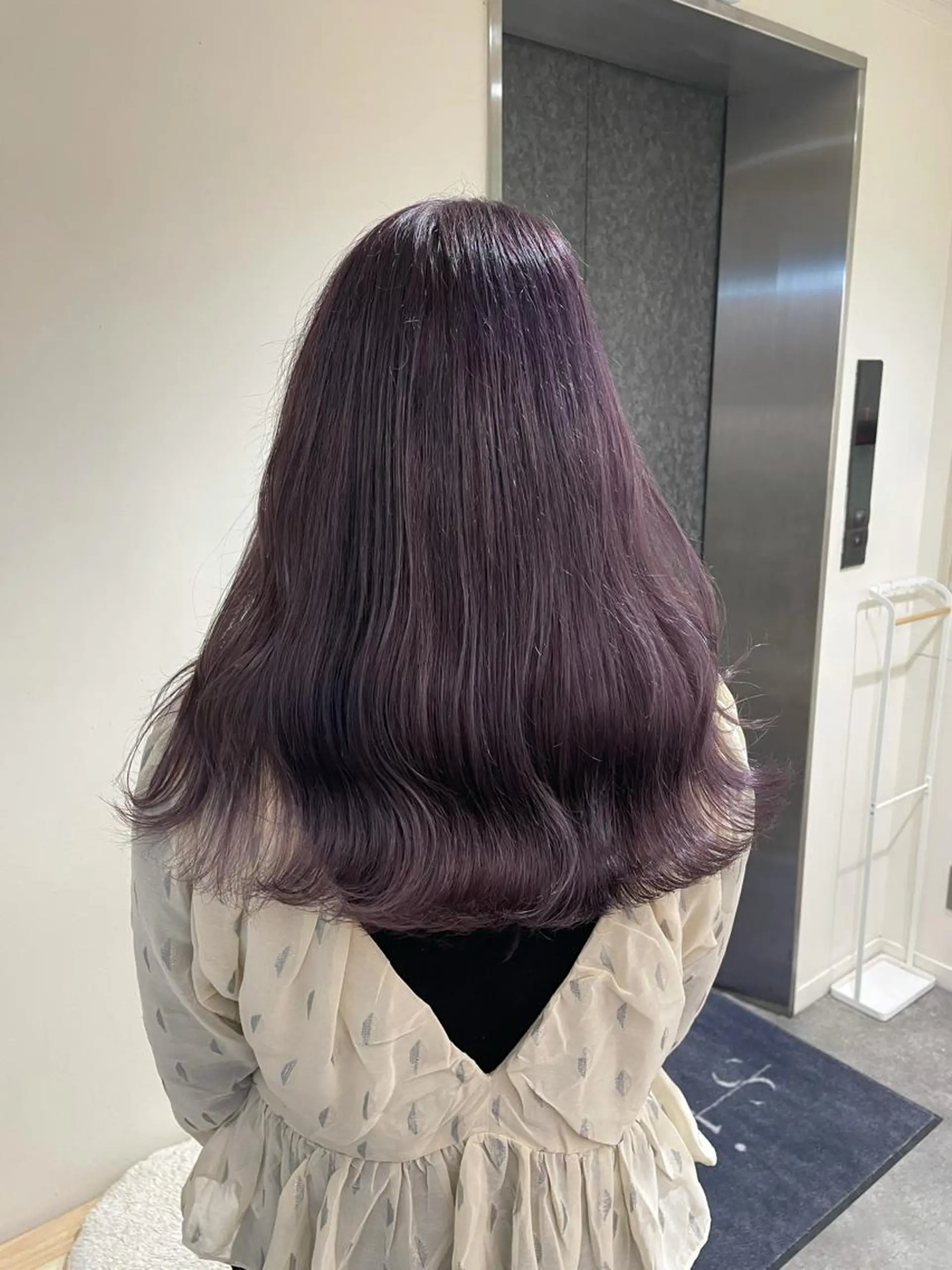 ロング パープルカラー ヘアカラー soyon心斎橋所属・♡透明感/艶カラー/ M a I ♡のヘアスタイル
