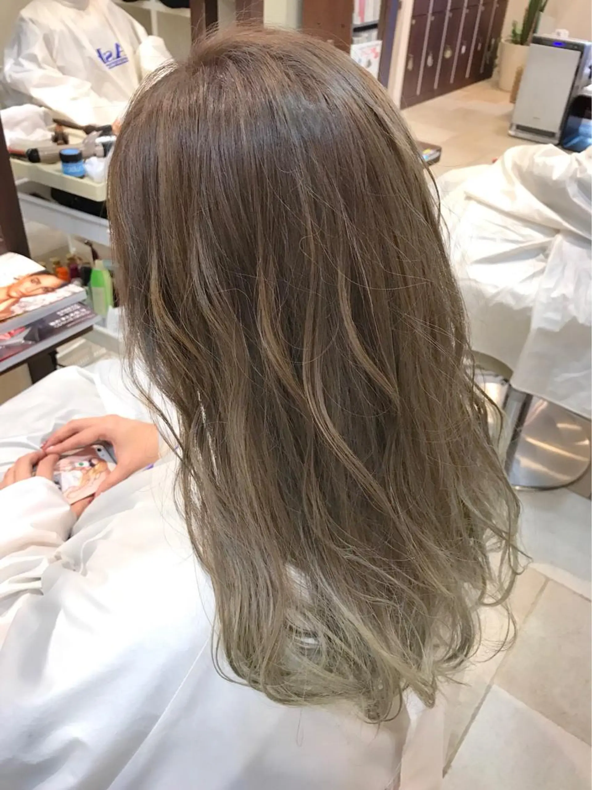 セミロング カラー カット ヘアカラー 美髪矯正/髪質改善 /ヨナミネのヘアスタイル