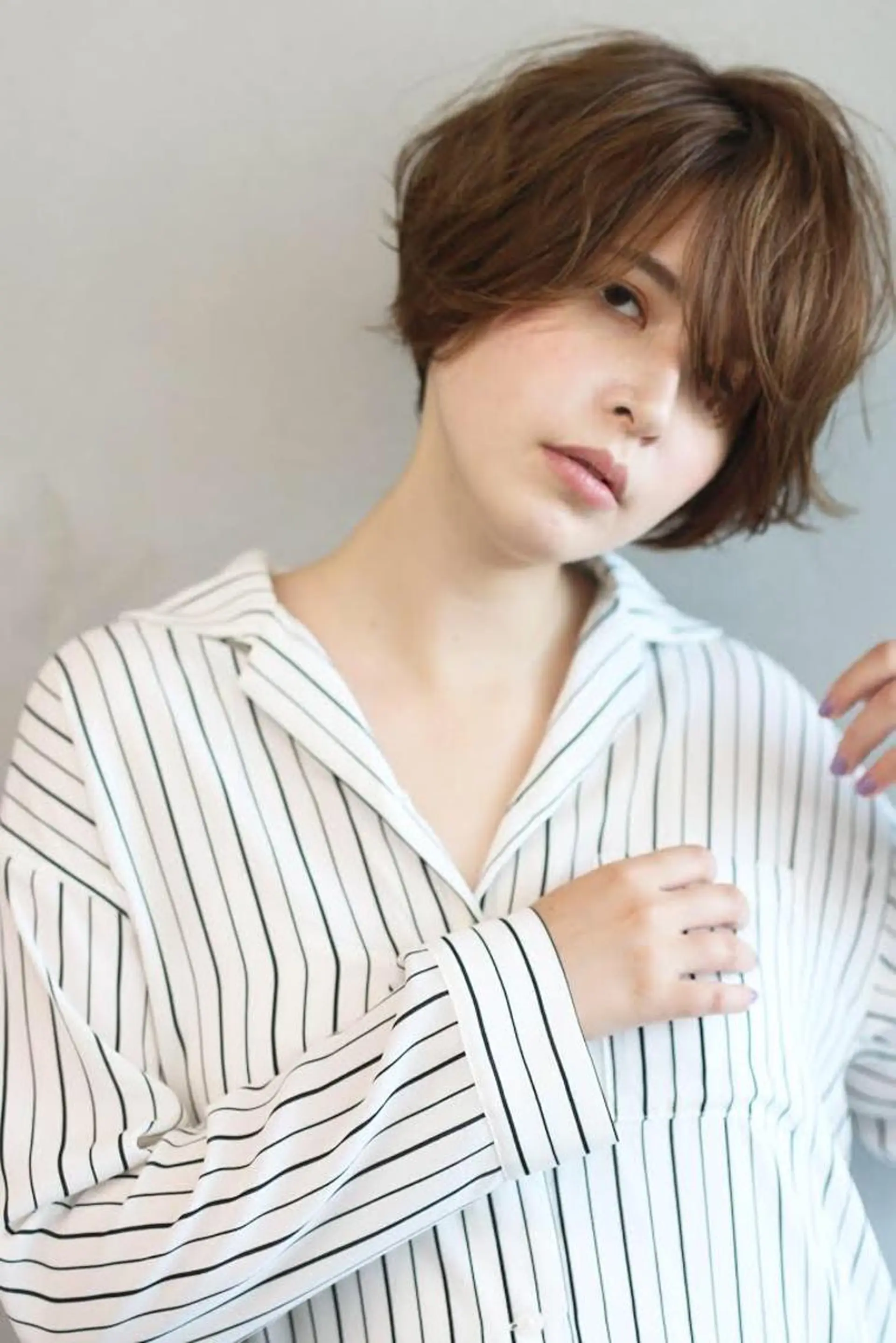 ショート カラー ショートボブ ボブ ショートヘア カット ヘアカラー トリートメント ボブ/ショート/ 白髪染め/メンズ葛西のヘアスタイル