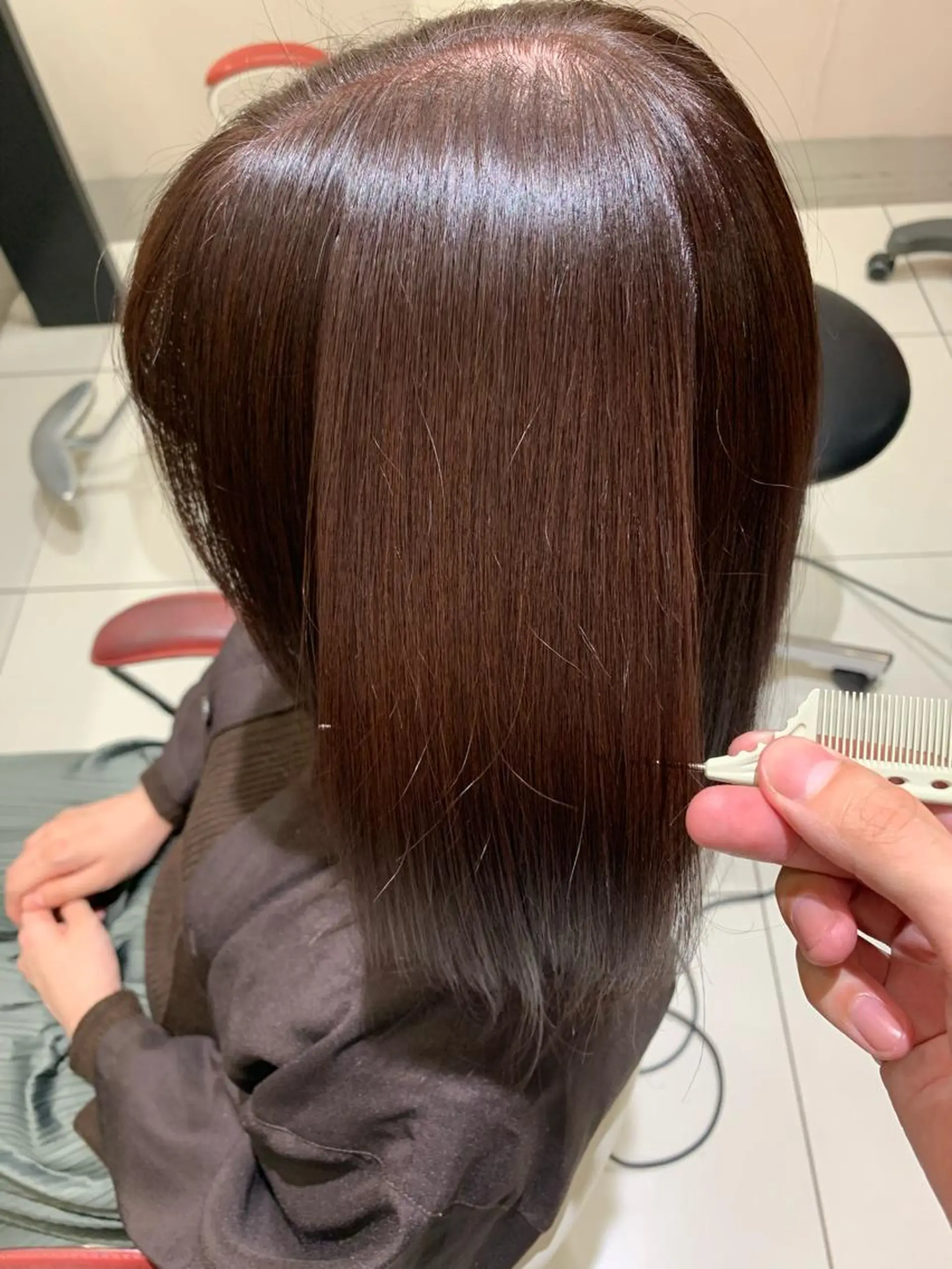 セミロング ヘアカラー トリートメント ヘアセット ✨上村 潤平✨メンズヘア✨のヘアスタイル