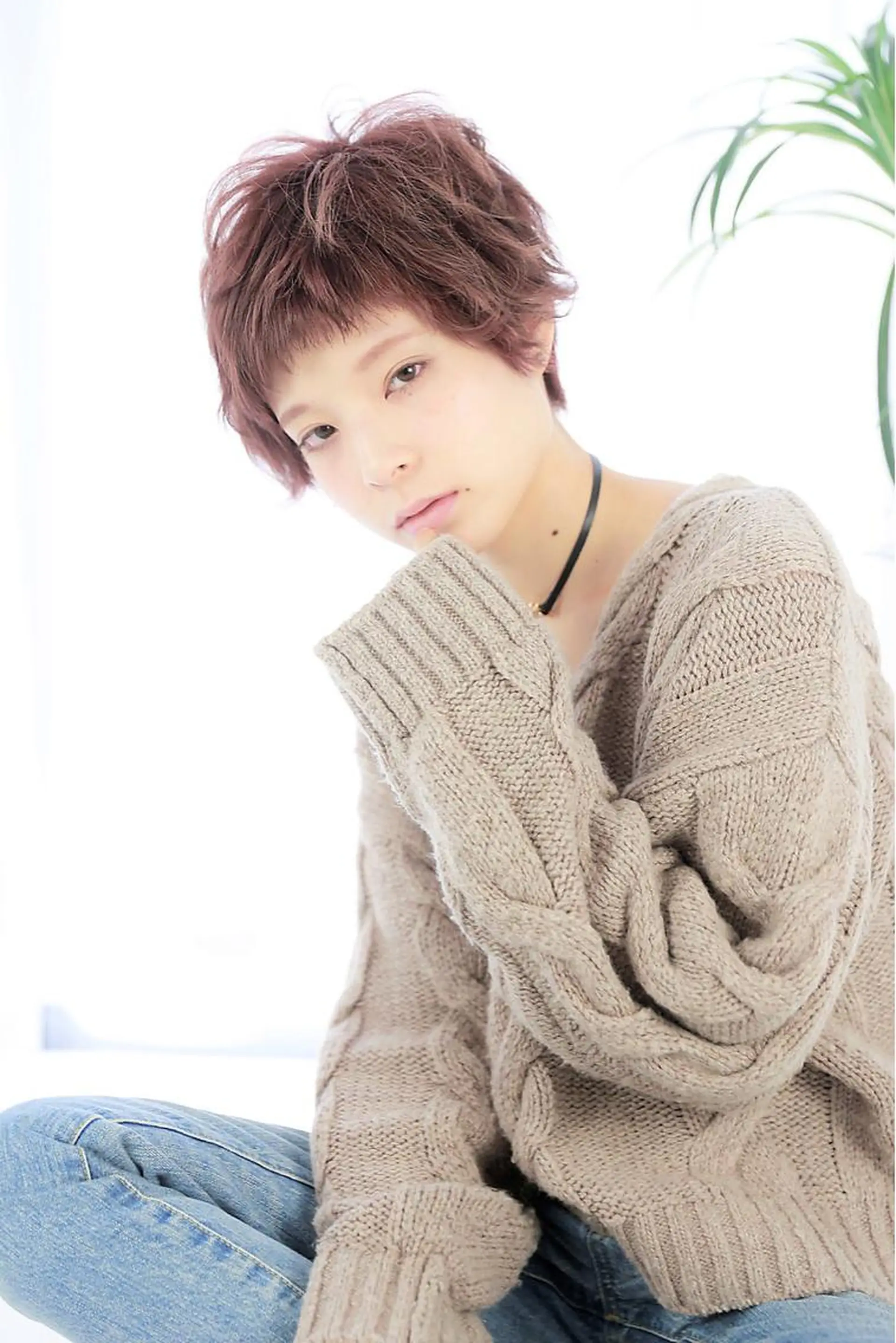 ショート ミディアム カラー 髪質改善 ami byAbsoのヘアスタイル