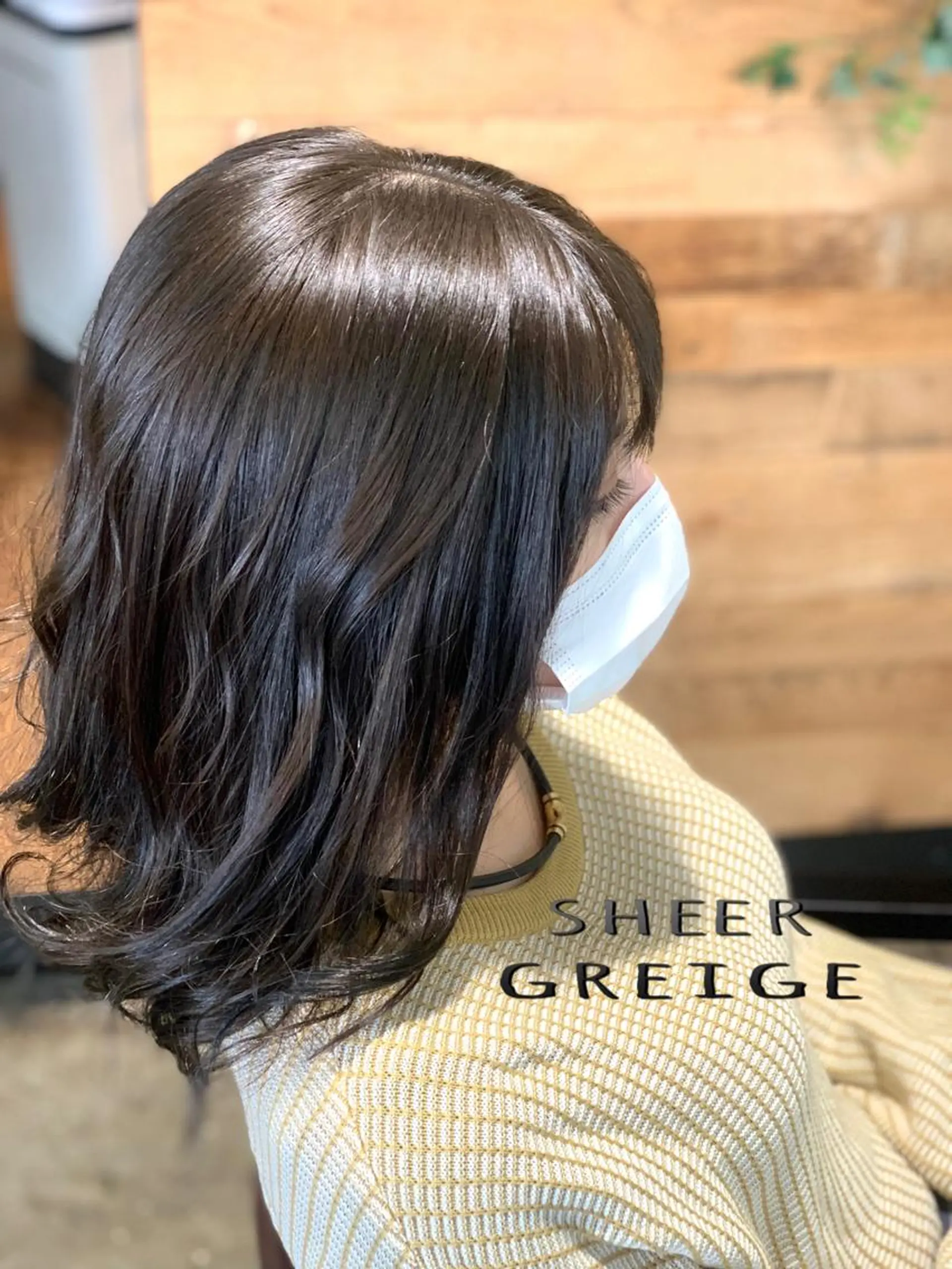 ミディアム カラー グレージュ カット ヘアカラー トリートメント ハイライト✨髪質改善 TAKAさんです😊のヘアスタイル