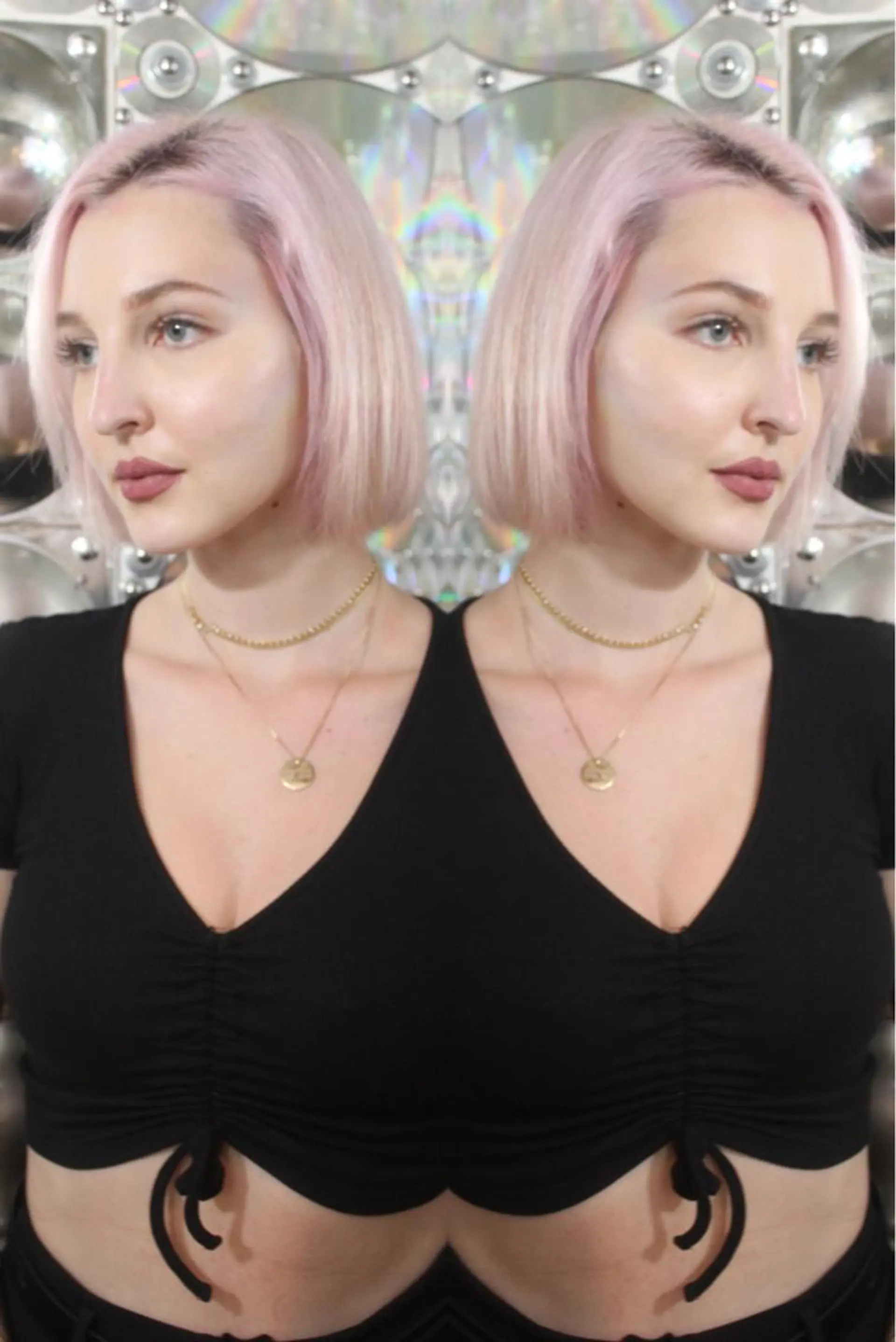 セミロング カラー ヘアアレンジ ピンクカラー ボブ haco+所属・🌈派手髪エクステ ブレイズ🌈ひろとのヘアスタイル