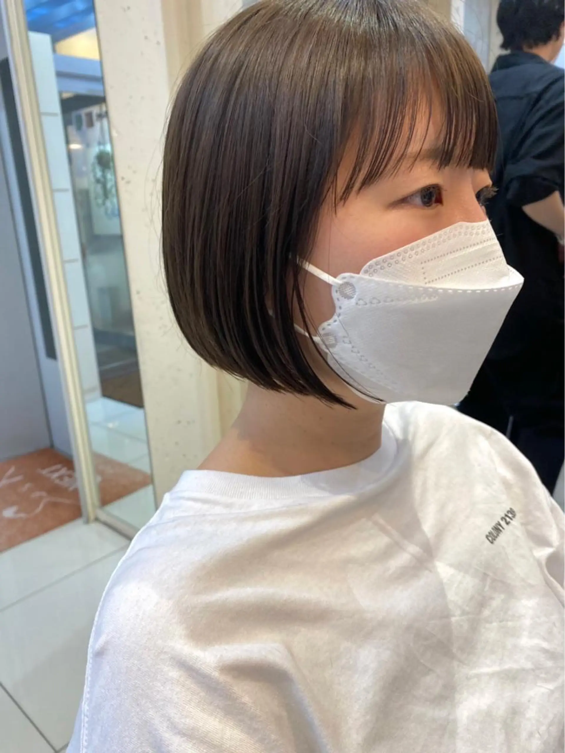 カラー アディクシーカラー 透明感カラー mao♡ベージュ/ 顔周りカットのヘアスタイル