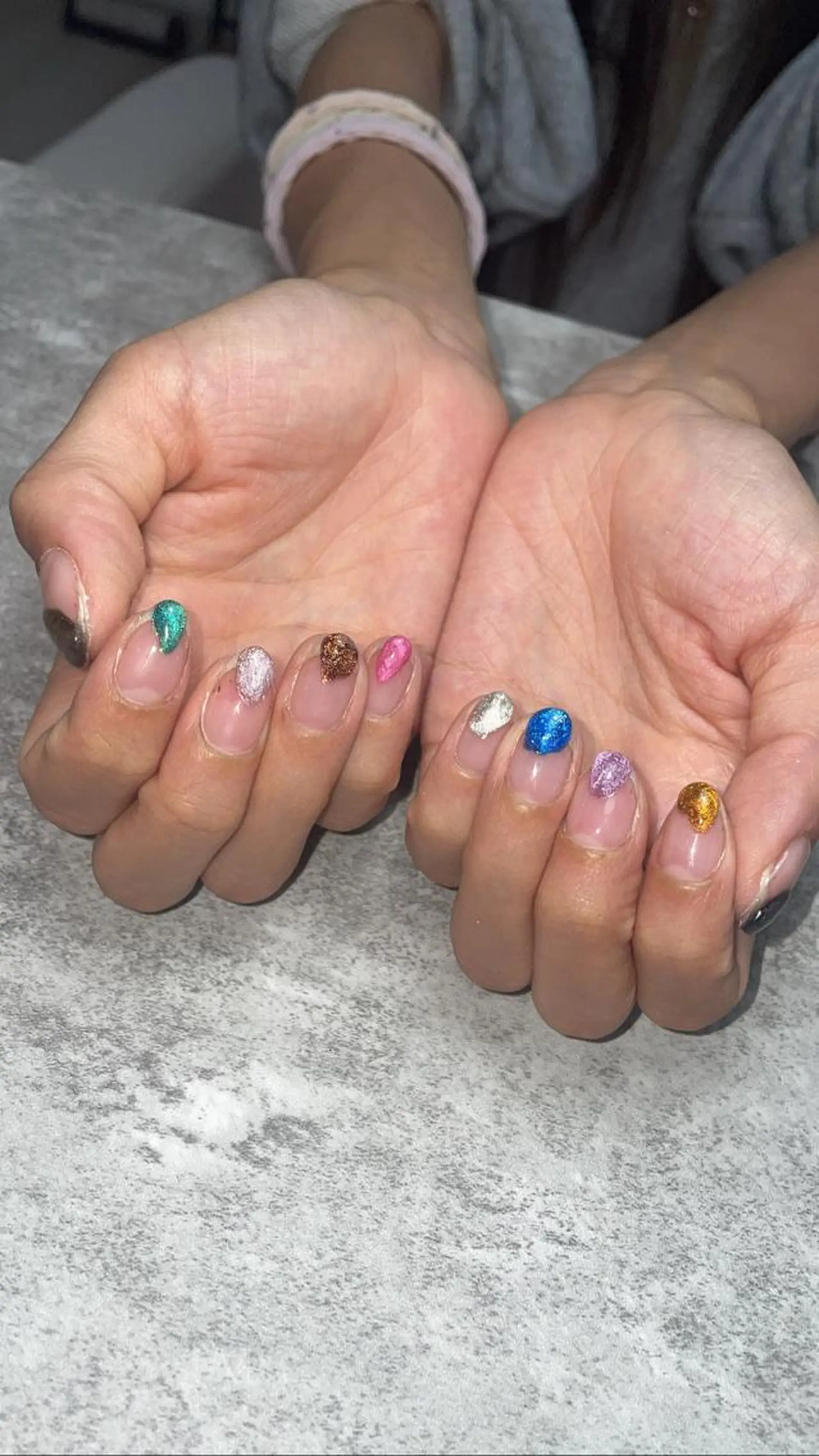 ネイル マグネットネイル ぷっくりネイル shark_nail Aのネイルデザイン