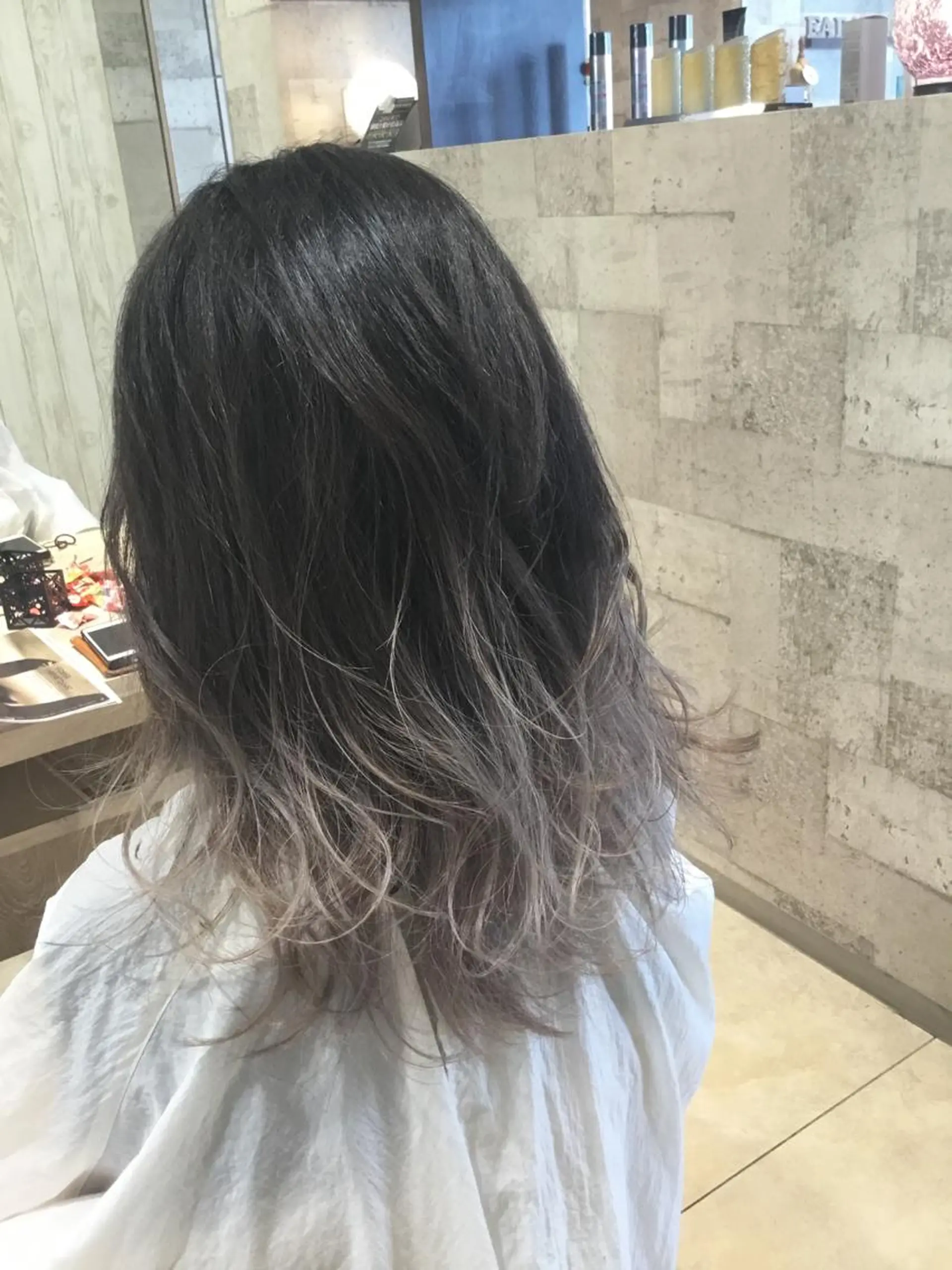 セミロング カラー ヘアアレンジ 松本 菜那のヘアスタイル