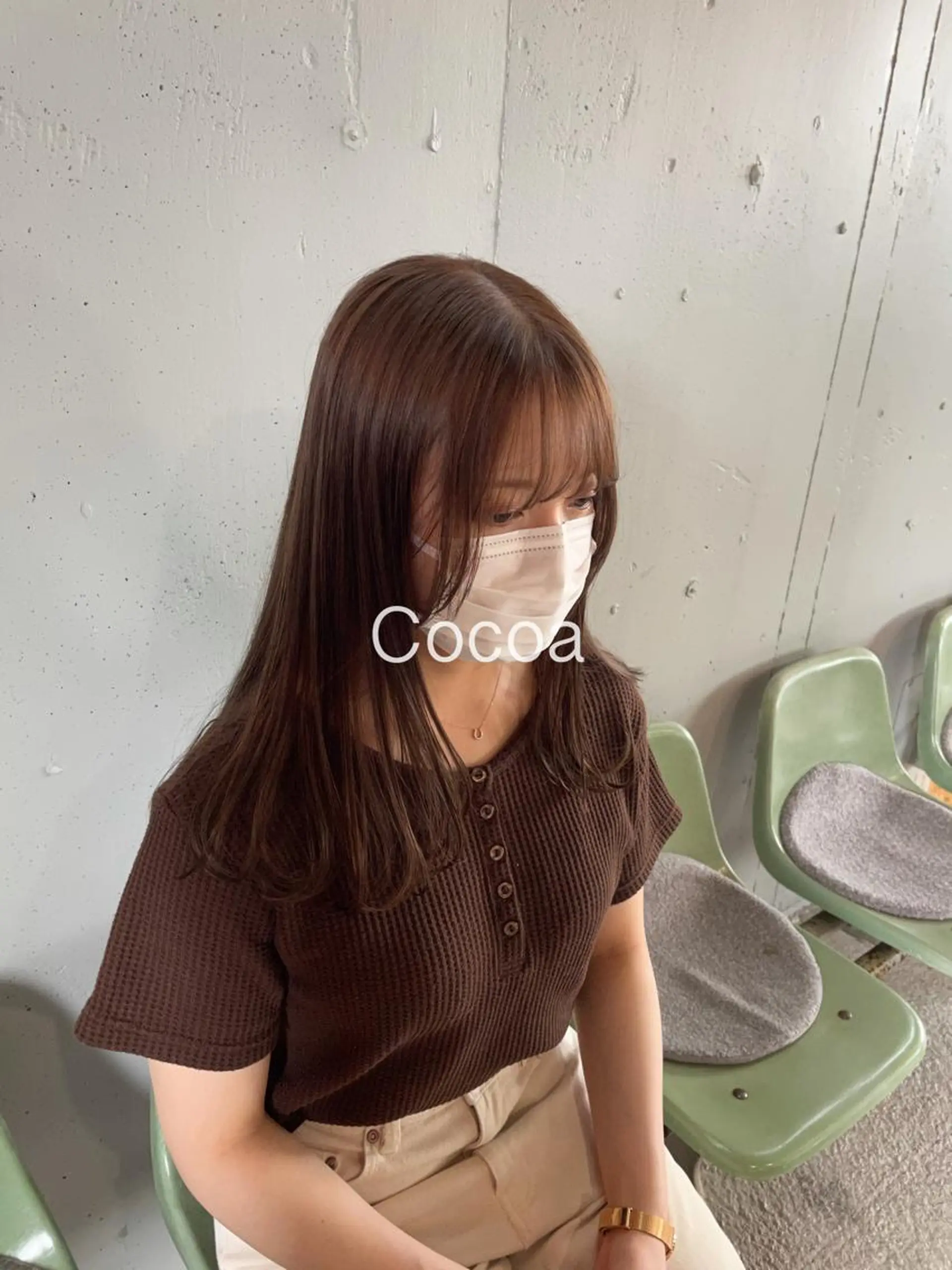 セミロング セミロングパーマ ハイライト 髪質改善 縮毛矯正 トリートメント カット ヘアカラー パーマ トリートメント 🌼褒められヘア🌼 kaoのヘアスタイル