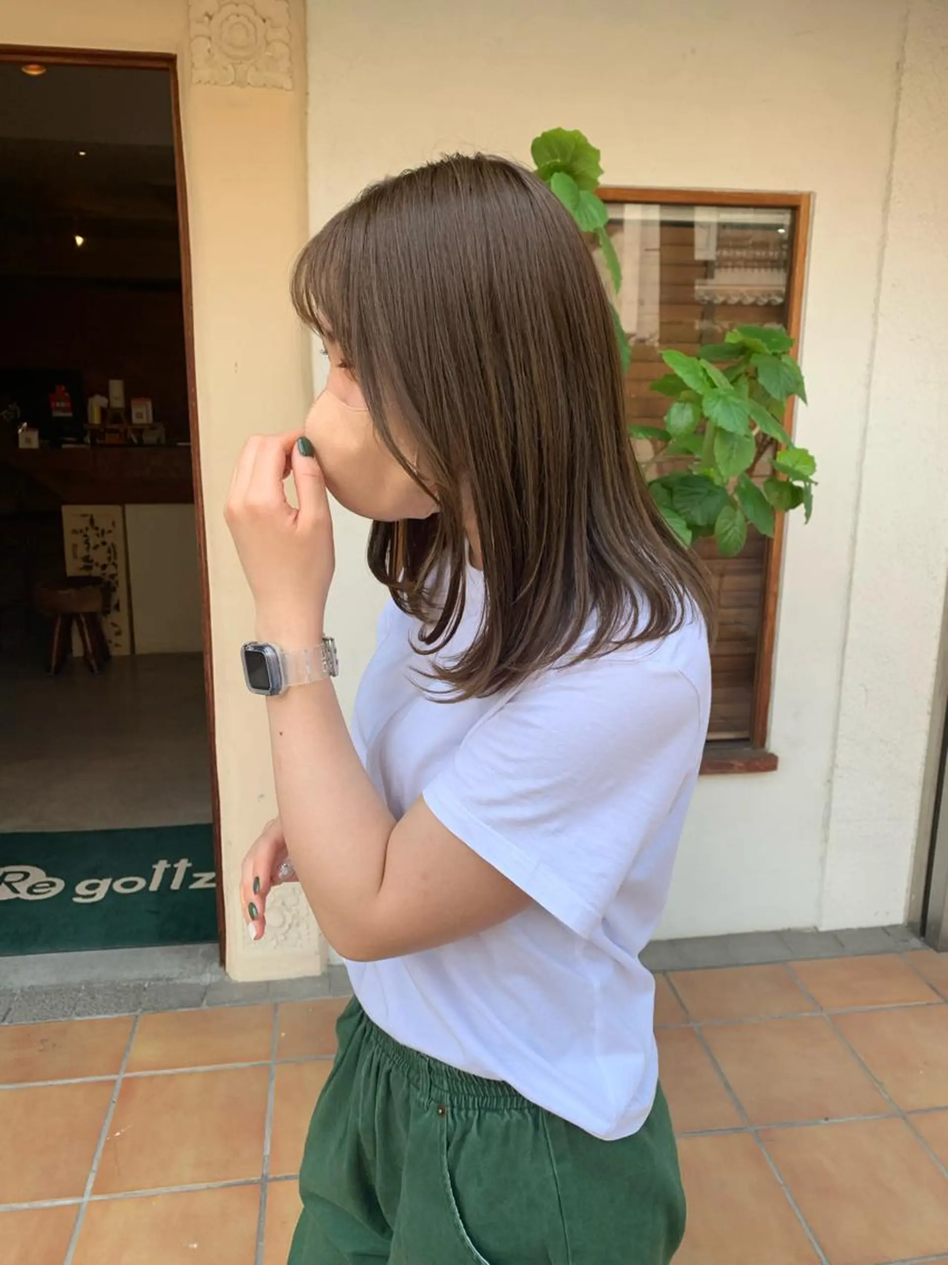 セミロング カラー ヘアアレンジ putri 川邉 優花のヘアスタイル