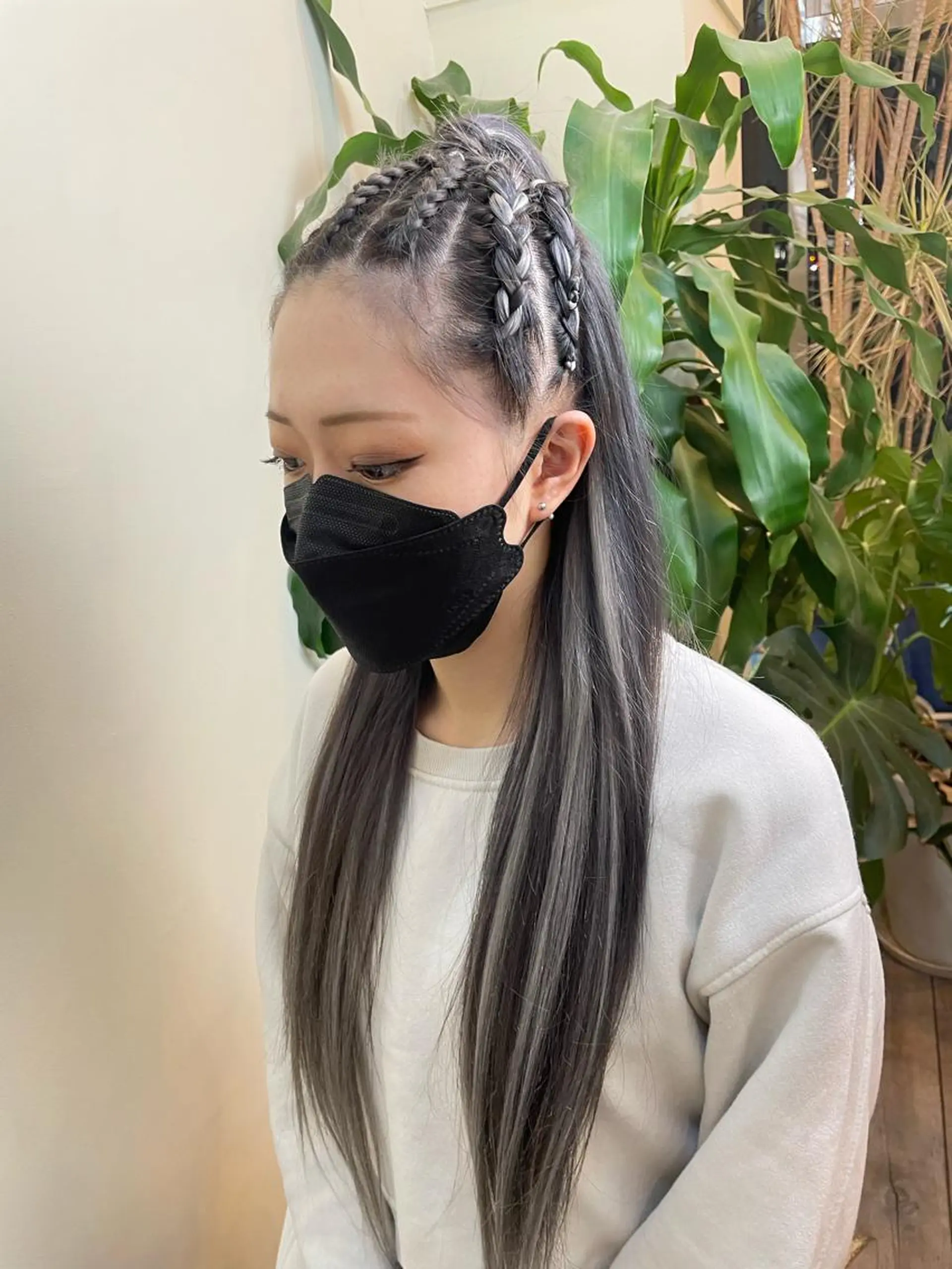 ロング カラー シールエクステ バレイヤージュ ブリーチ ケアブリーチ ダブルカラー WEST OLAND加藤圭介のヘアスタイル