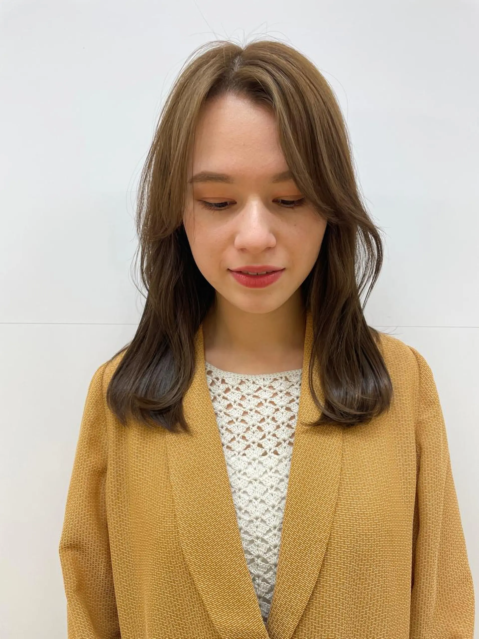 ミディアム カラー カラー/レイヤー/ 髪質改善/PAAQのヘアスタイル