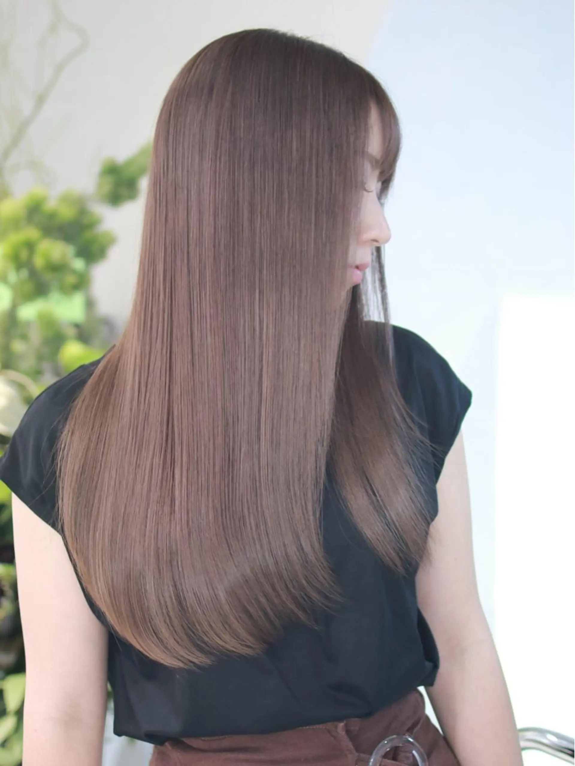 セミロング カラー パーマ ヘアアレンジ 髪質改善専門店 エイジングケアのヘアスタイル