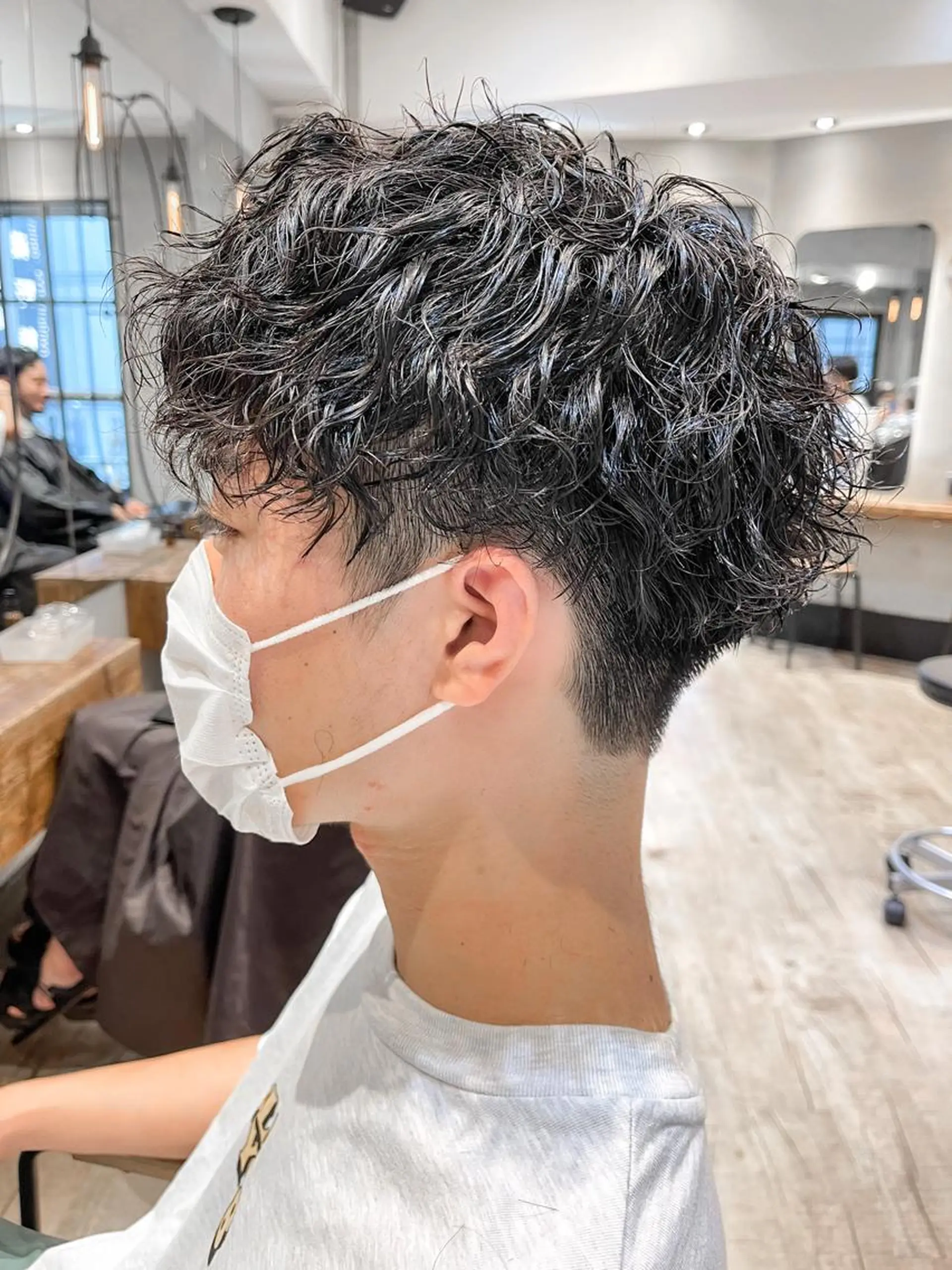 ショート パーマ メンズ メンズパーマ ツイストスパイラルパーマ スパイラルパーマ カット パーマ トリートメント ヘアセット amie高崎所属・高崎メンズパーマ 髪質改善TAKEのヘアスタイル