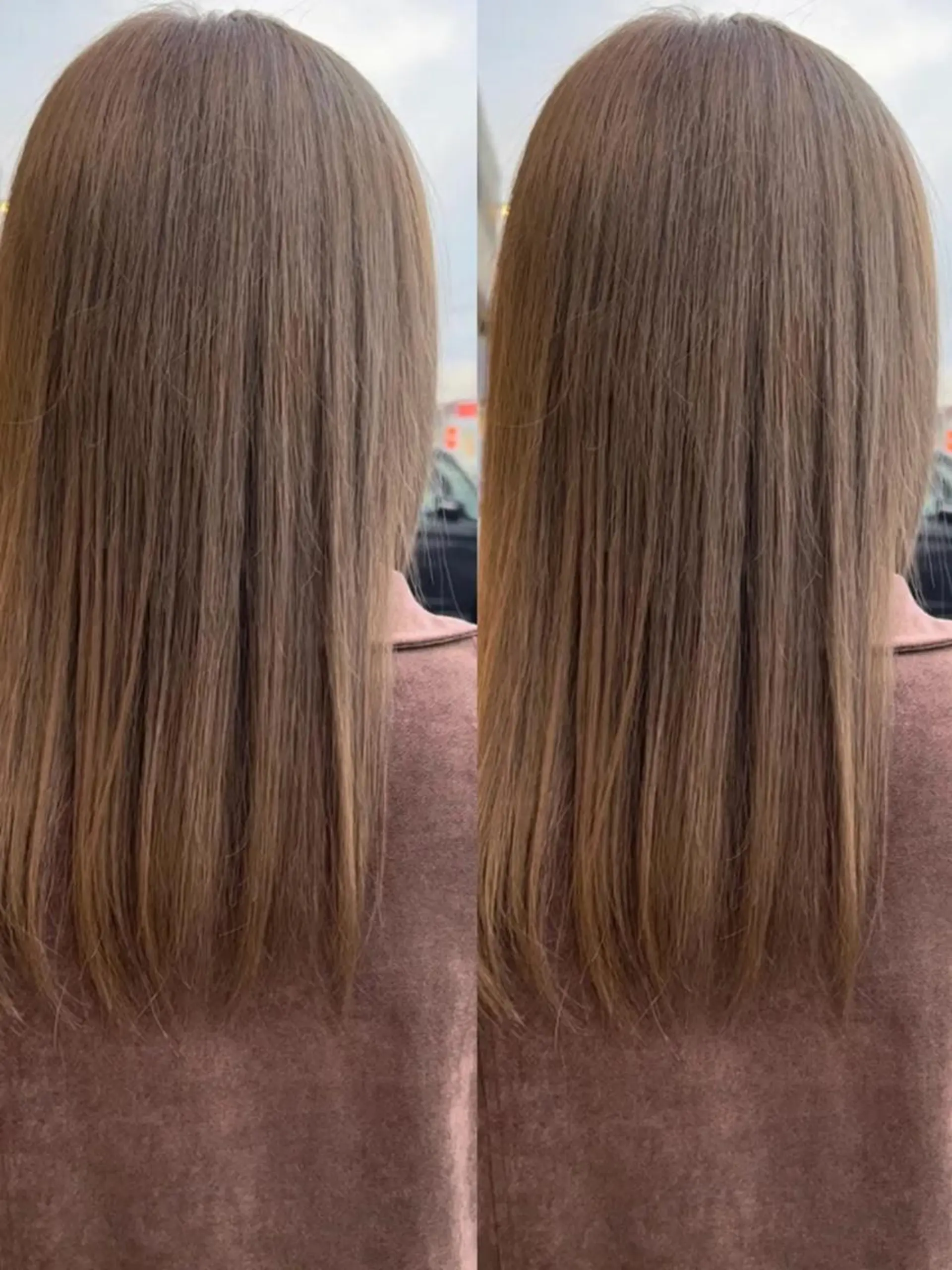 ミディアム カラー カット ヘアカラー トリートメント TELA HAIRのヘアスタイル