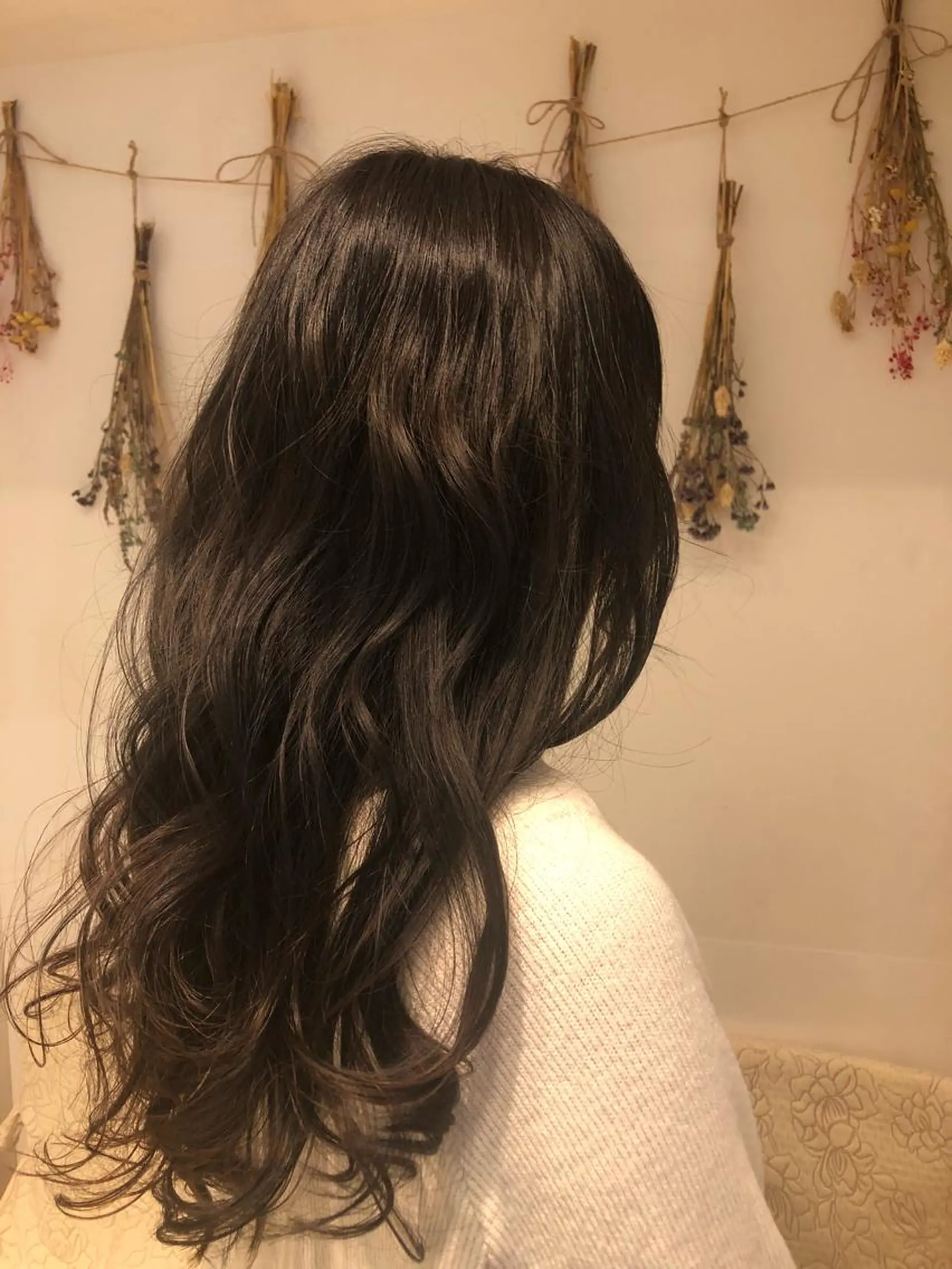 セミロング カラー 透明感カラー ダークグレー はだゆうき @hadadan08のヘアスタイル