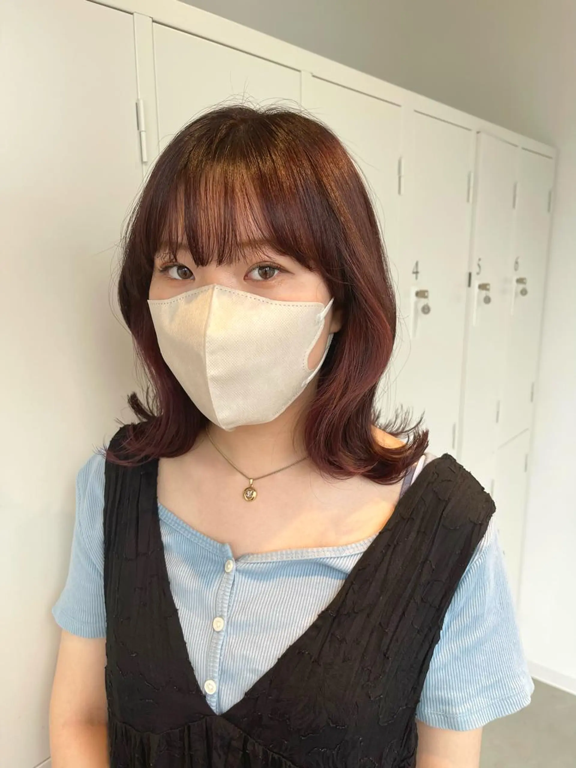 ミディアム カラー 店長 MANAMI /ブリーチ/骨格ボブのヘアスタイル