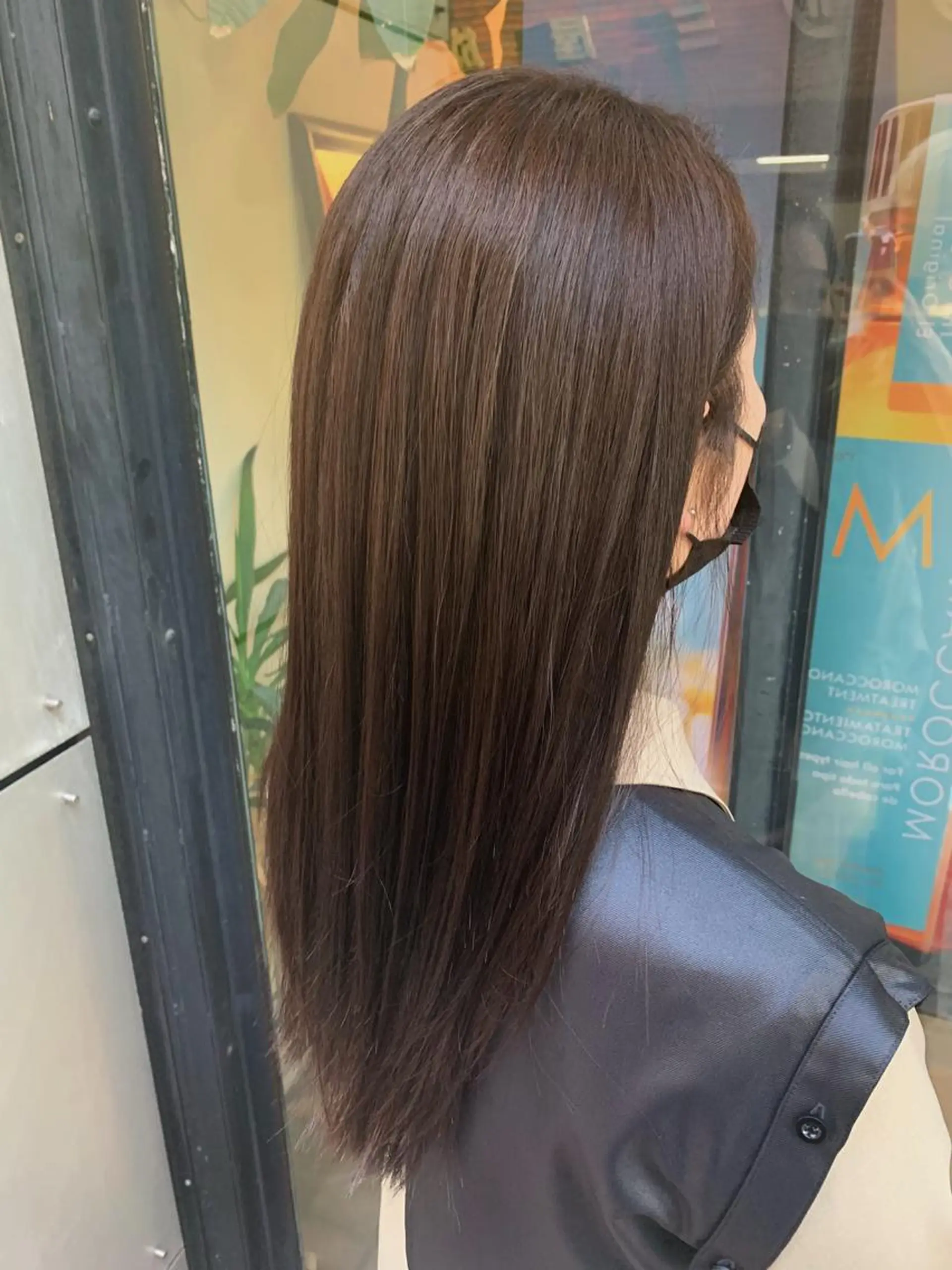 ロング カラー アディクシーカラー 透明感カラー グレージュ ロング ヘッドスパ/栄 /久屋大通/岡戸のヘアスタイル