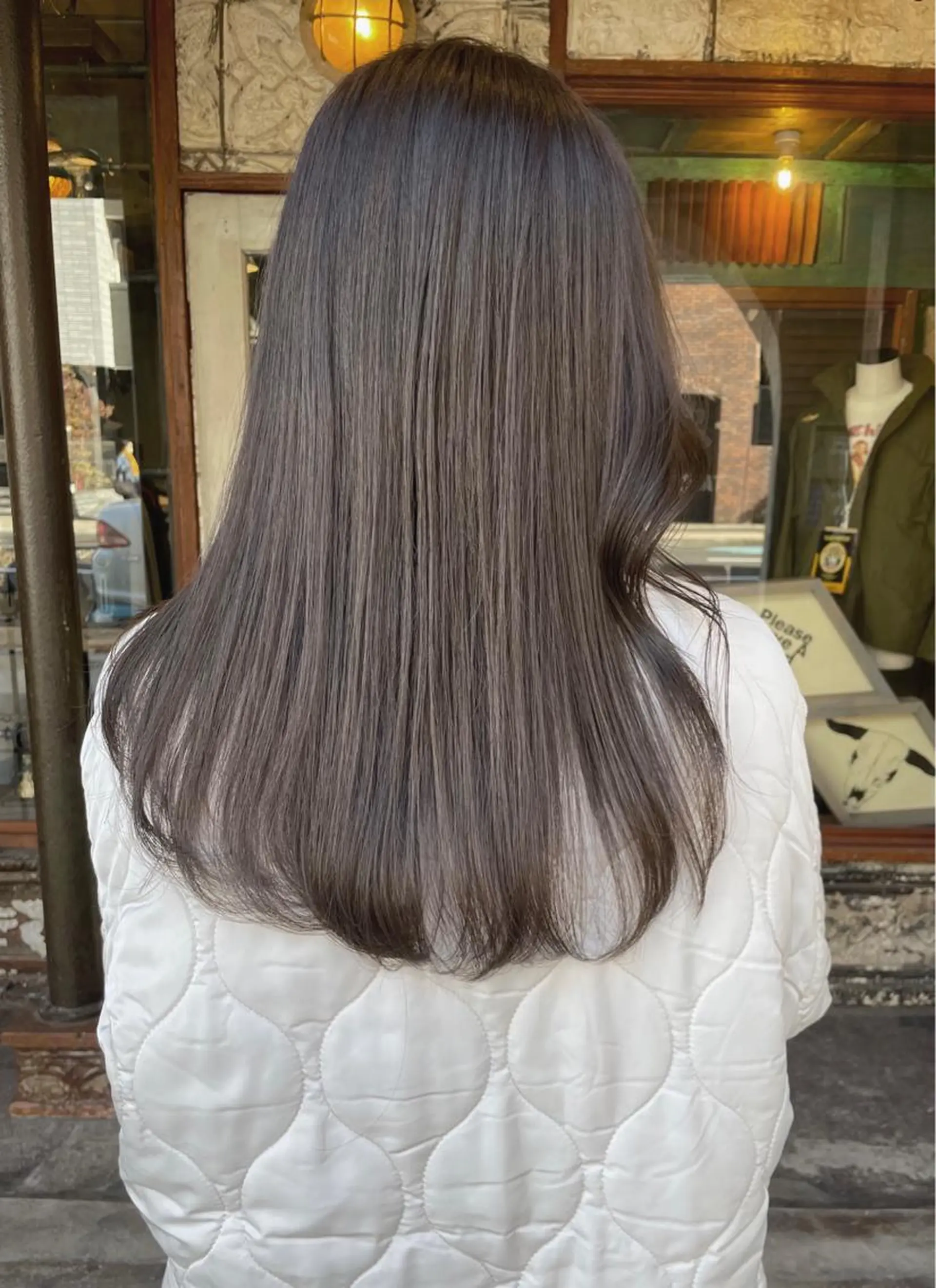 セミロング カラー ショコラグレージュ グレージュ ヘアカラー トリートメント risako🇰🇷 韓国ヘア/レイヤーのヘアスタイル