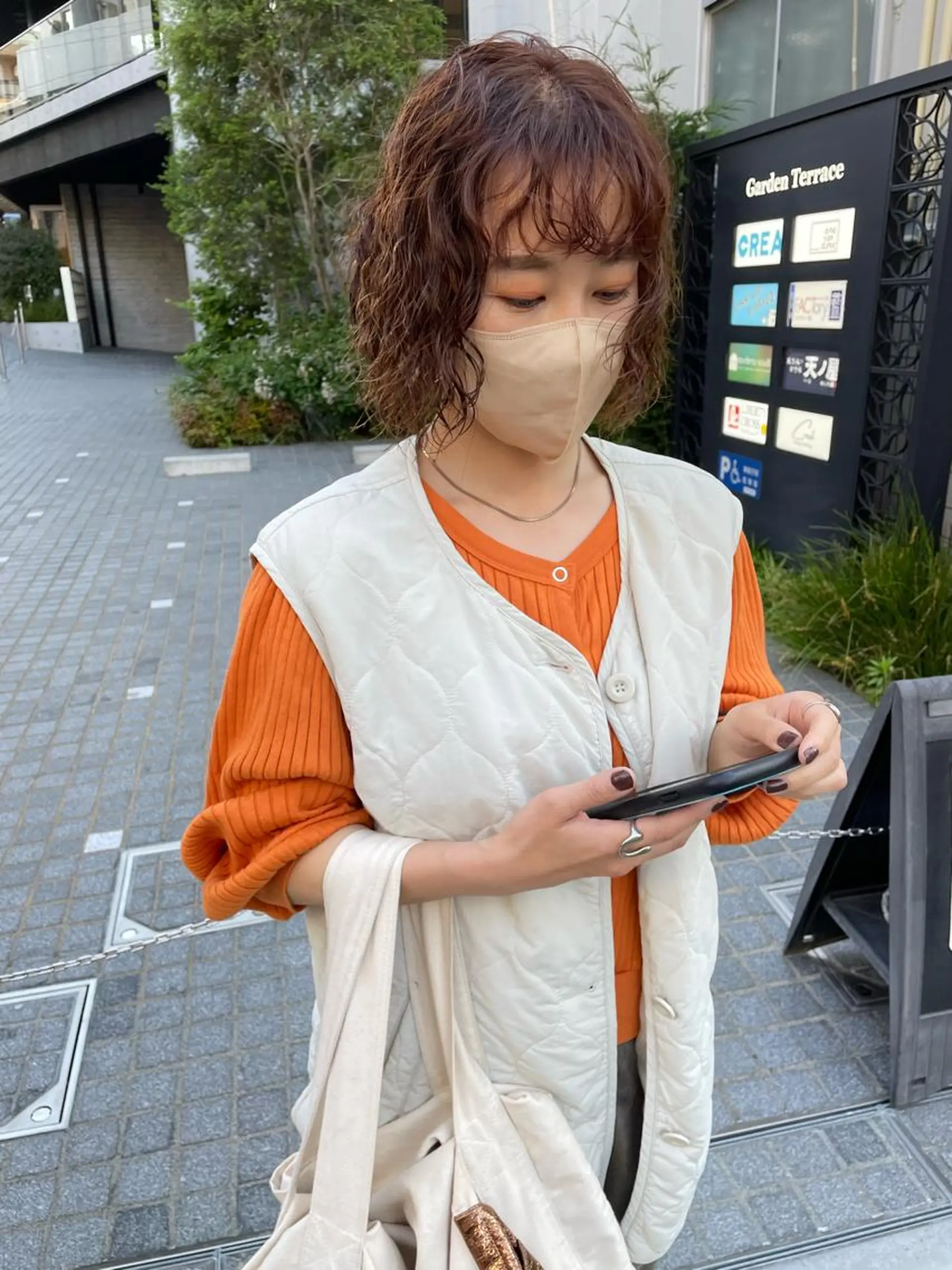 ショート パーマ カット パーマ トリートメント パーマ/透明感カラー /ボブ/吉田一生のヘアスタイル