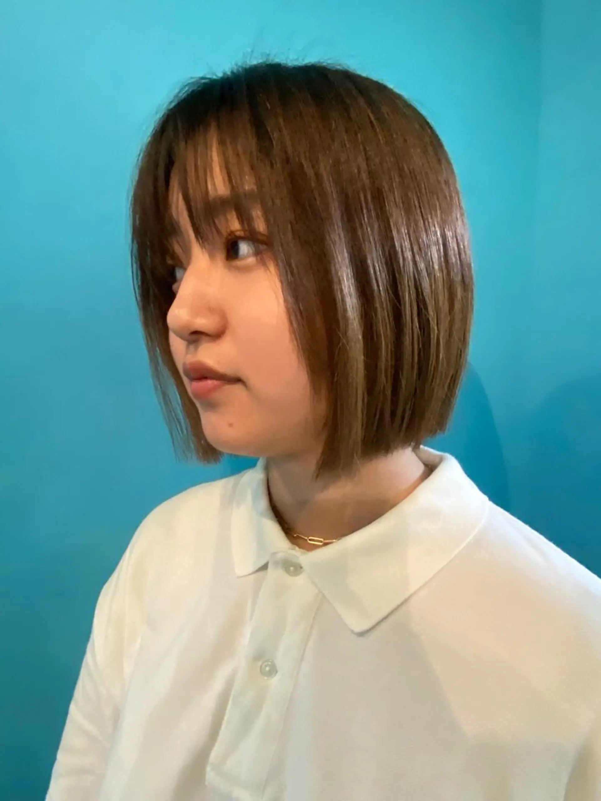 ショート ボブ 顔周りカット yara reinのヘアスタイル