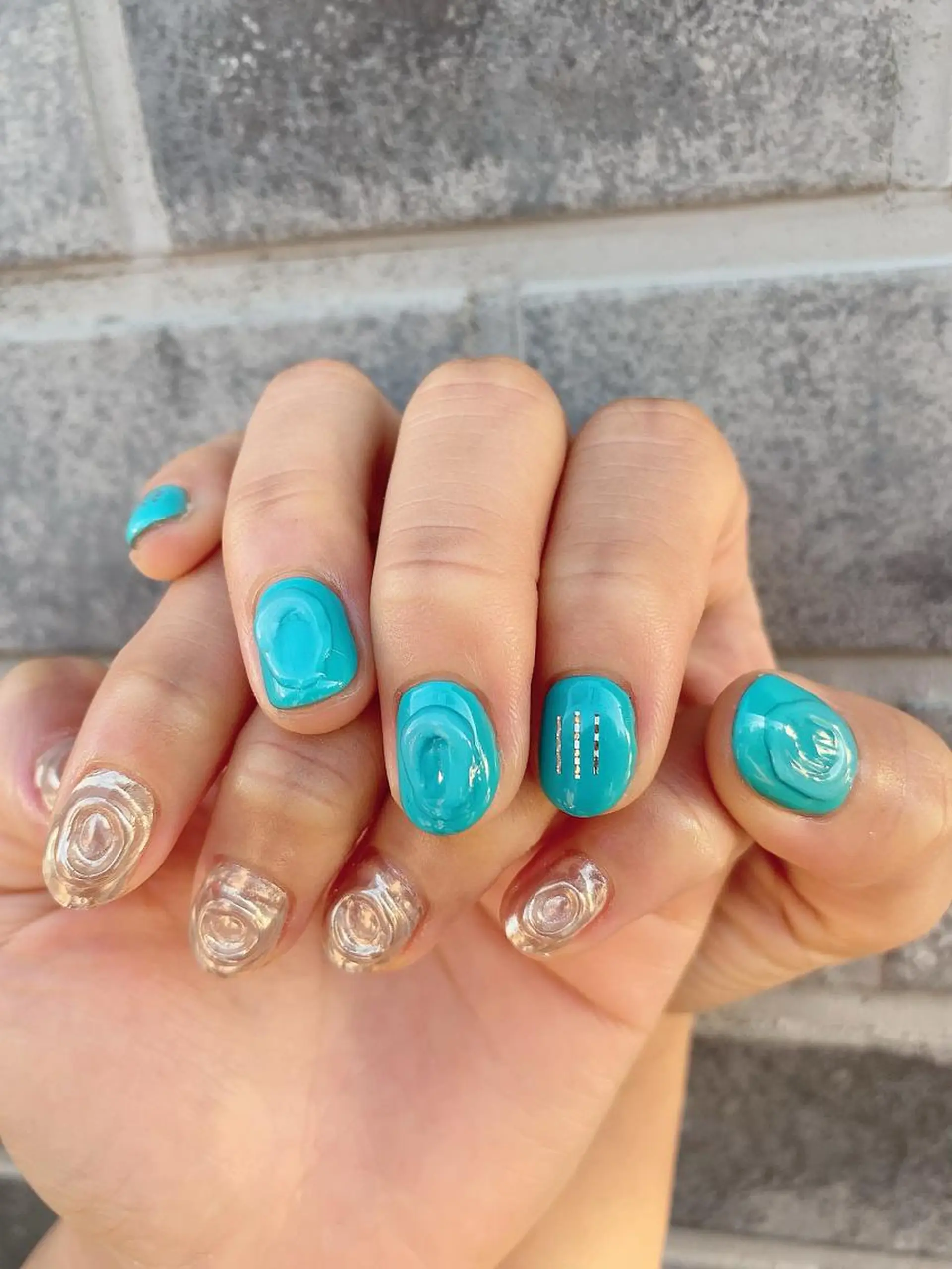 ネイル ミラーネイル 持ち込み ニュアンスネイル ハンドネイル フジタ エリカのネイルデザイン