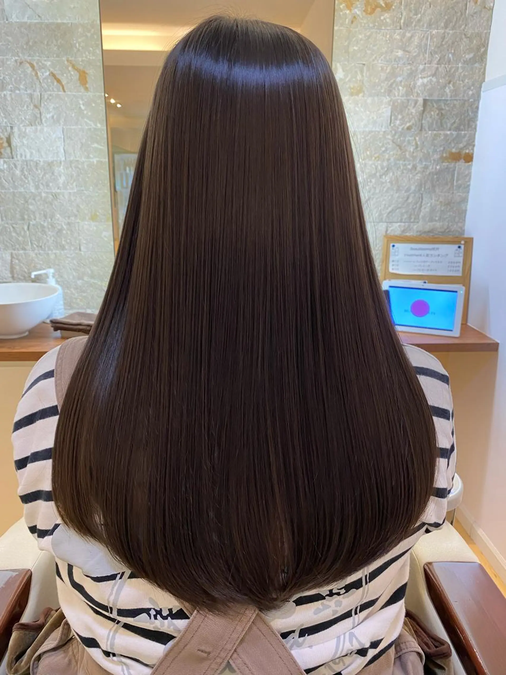 セミロング トリートメント 酸熱トリートメント トリートメント 『髪質改善』服部 隆志のヘアスタイル