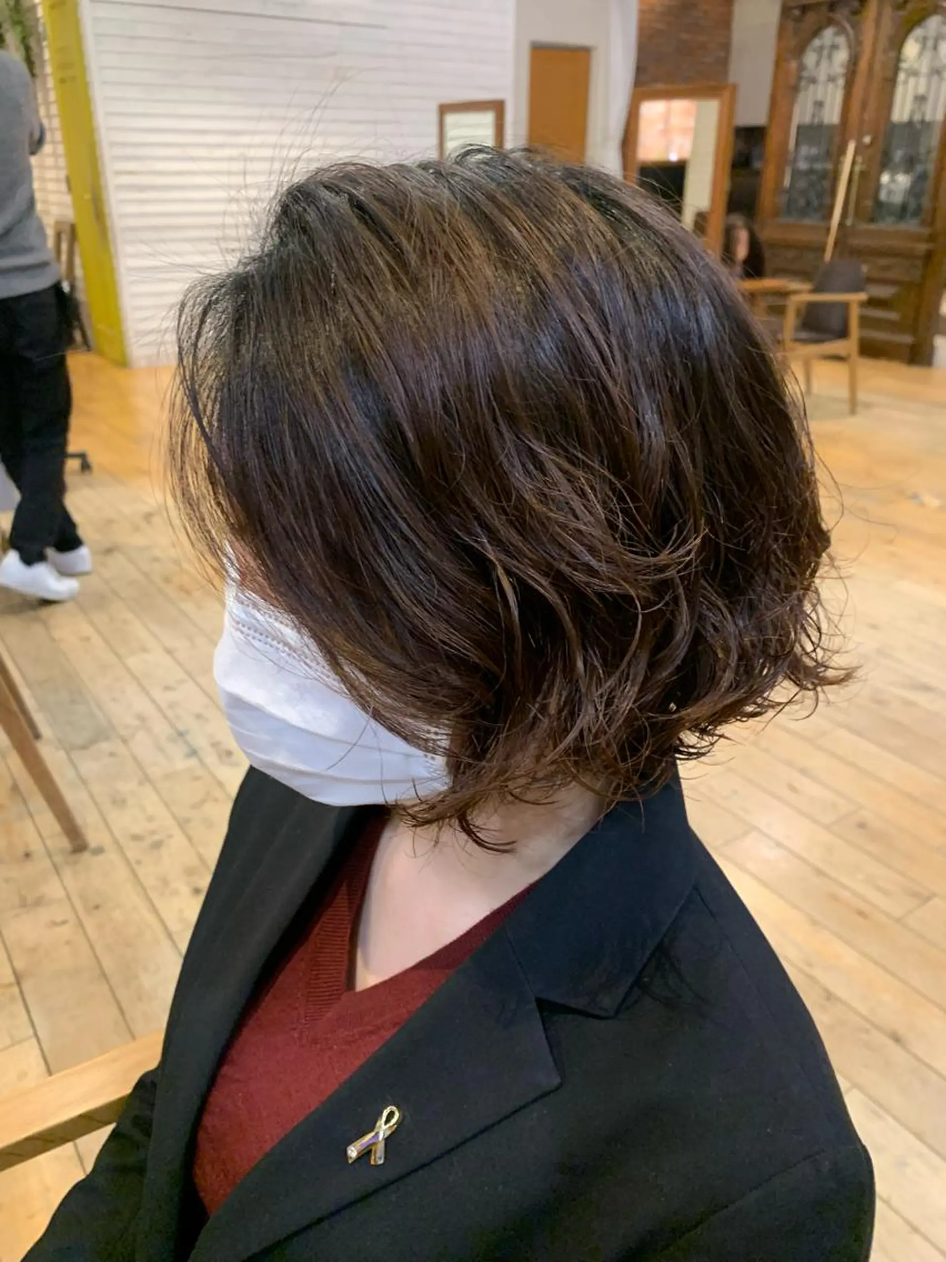 ショート カラー パーマ ショートボブ ボブ ショートヘア トリートメント 顔周りカット/アレン ジ/カラー小野寺紗良のヘアスタイル