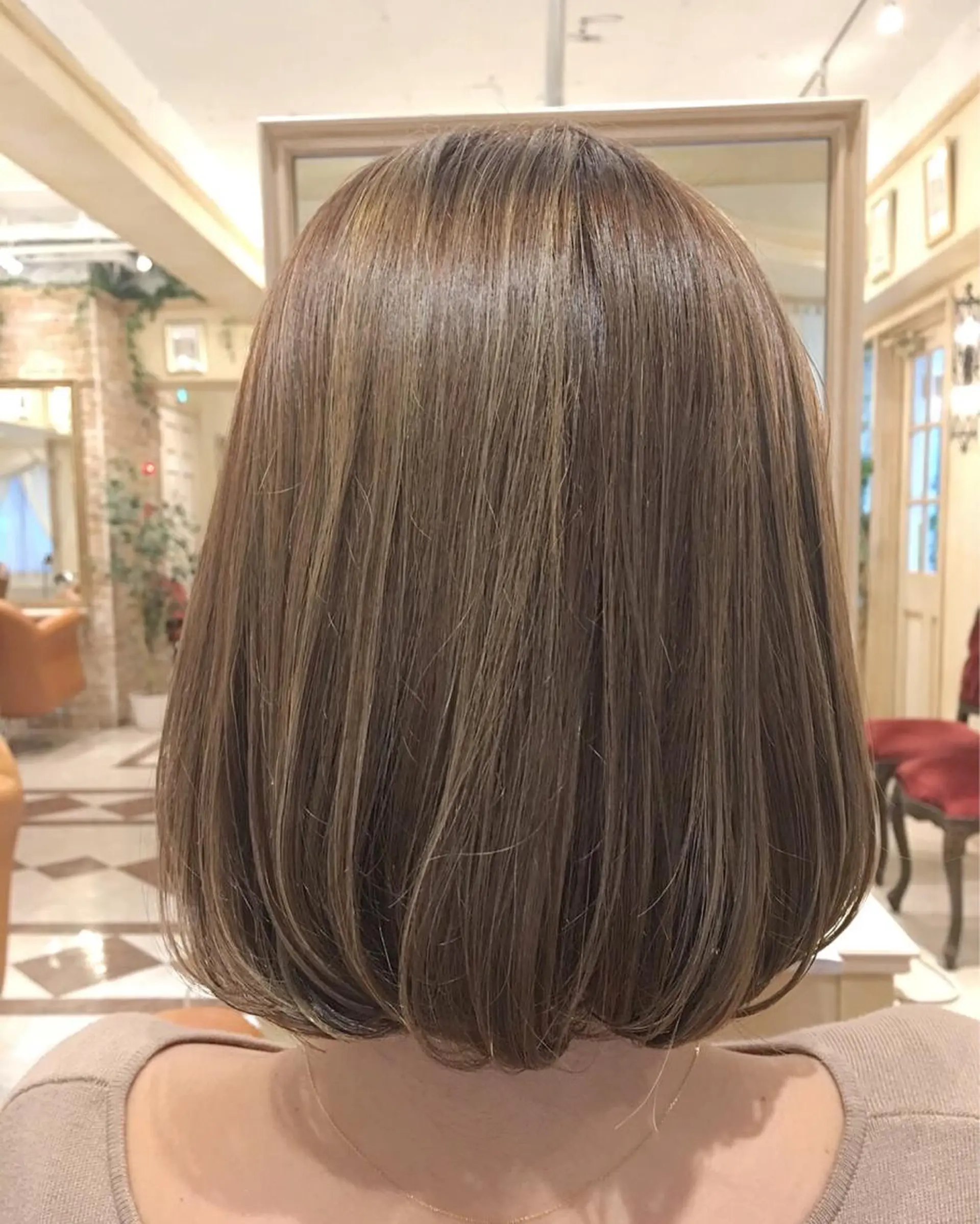 ミディアム ボブ ハイライト 【髪質改善】加藤 崇徳のヘアスタイル