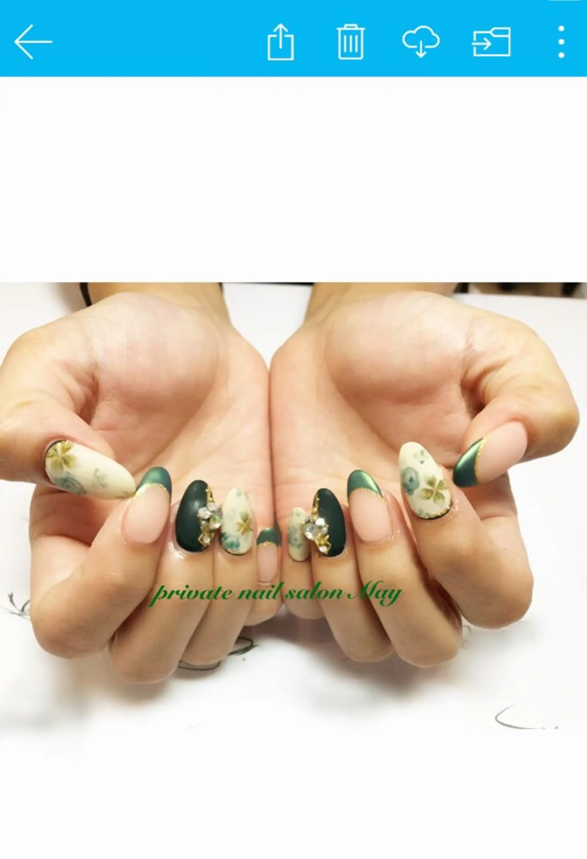 ネイル アートネイル フラワーネイル nailsalon mayのネイルデザイン