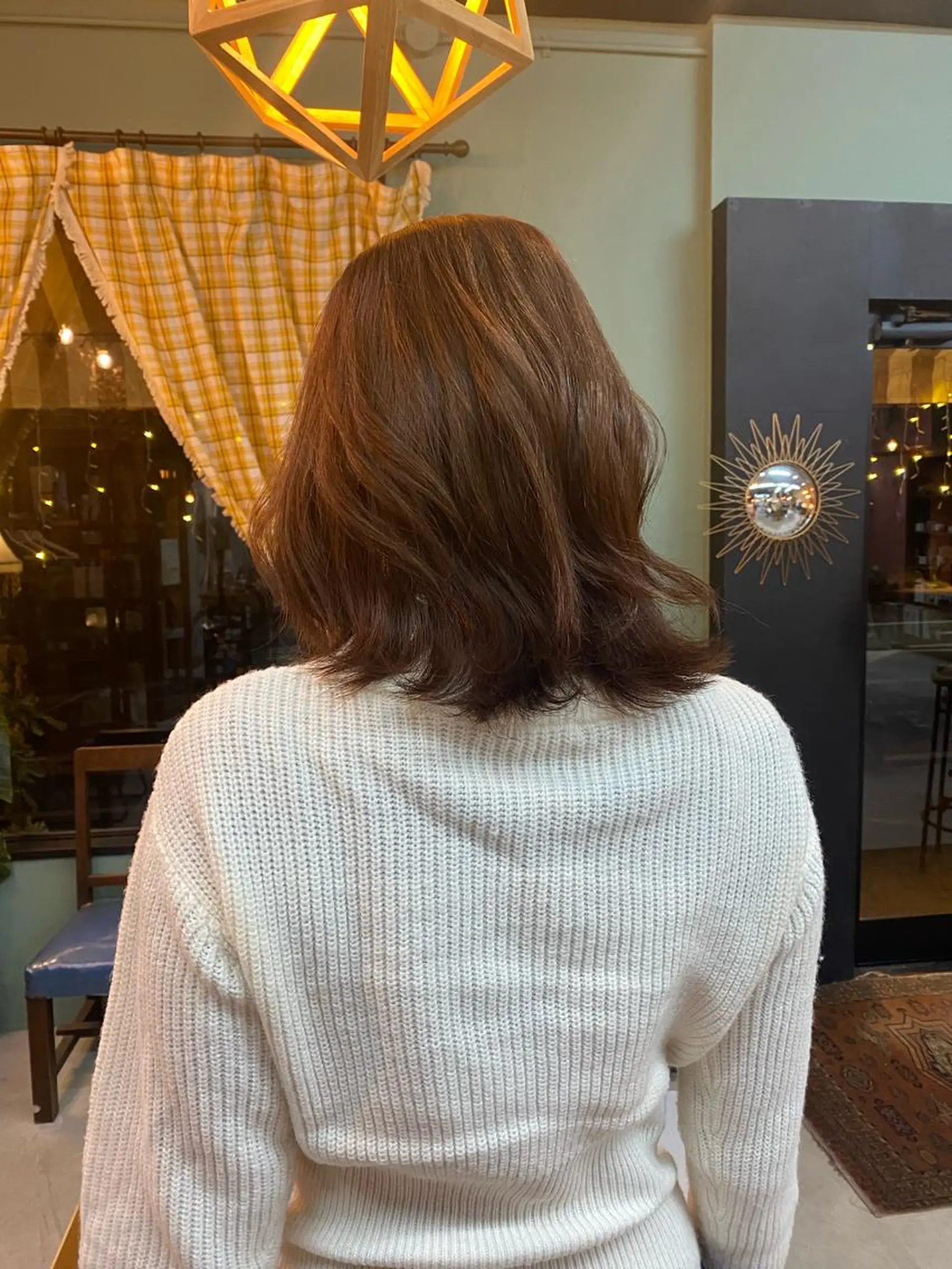 ミディアム カラー ヘアアレンジ メンズ キッズ ネイル マツエク・マツパ アイブロウ chapter問屋町 💘小室明華のヘアスタイル