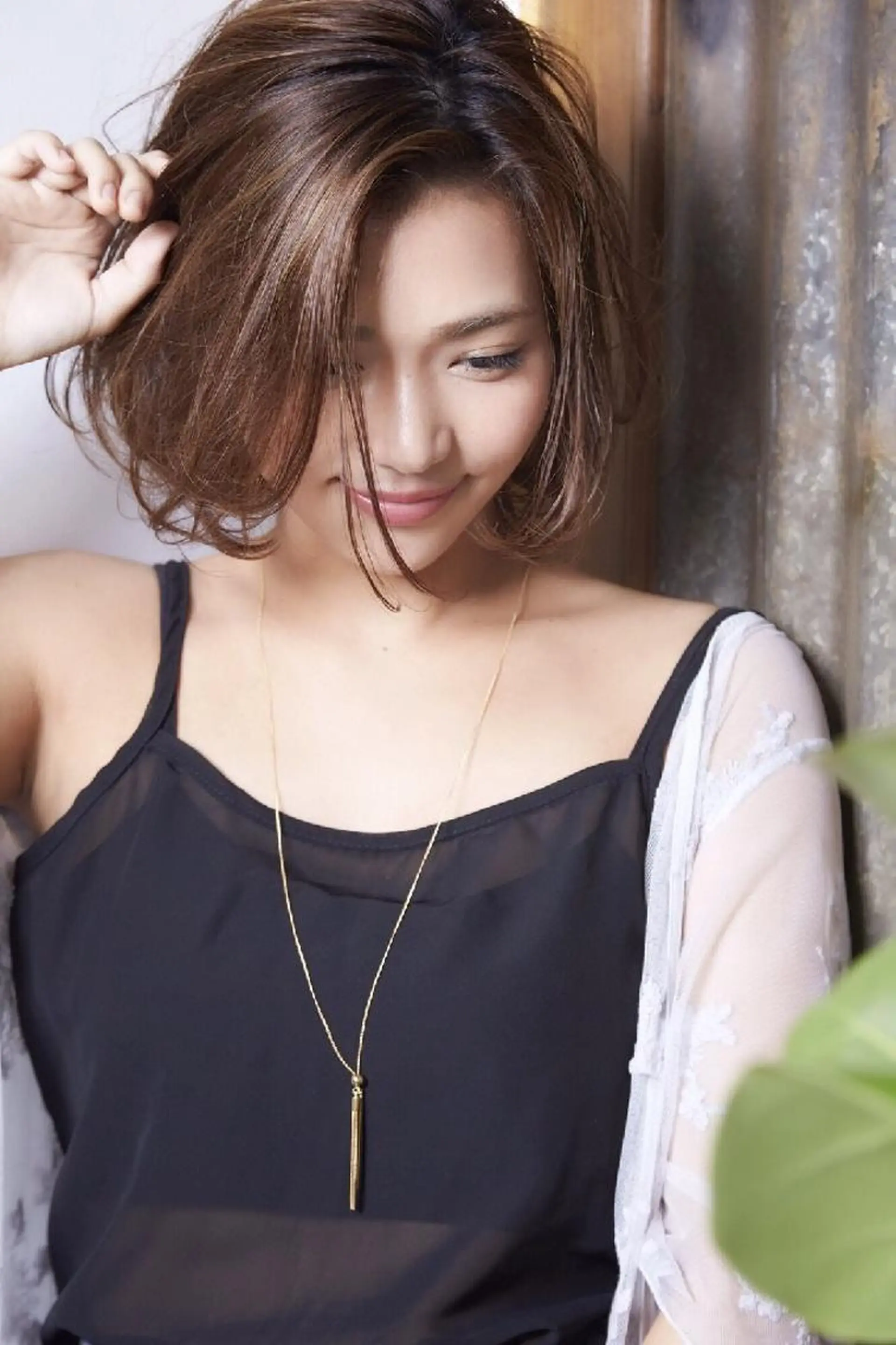 セミロング カット ヘアカラー クリーピー　オーナー 福田 将太のヘアスタイル