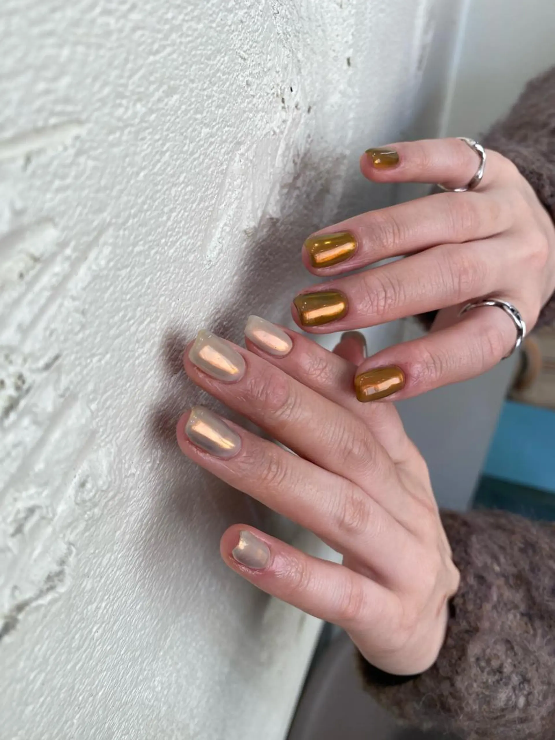 ネイル ミラーネイル ハンドネイル nable.所属・栗林 実莉のネイルデザイン