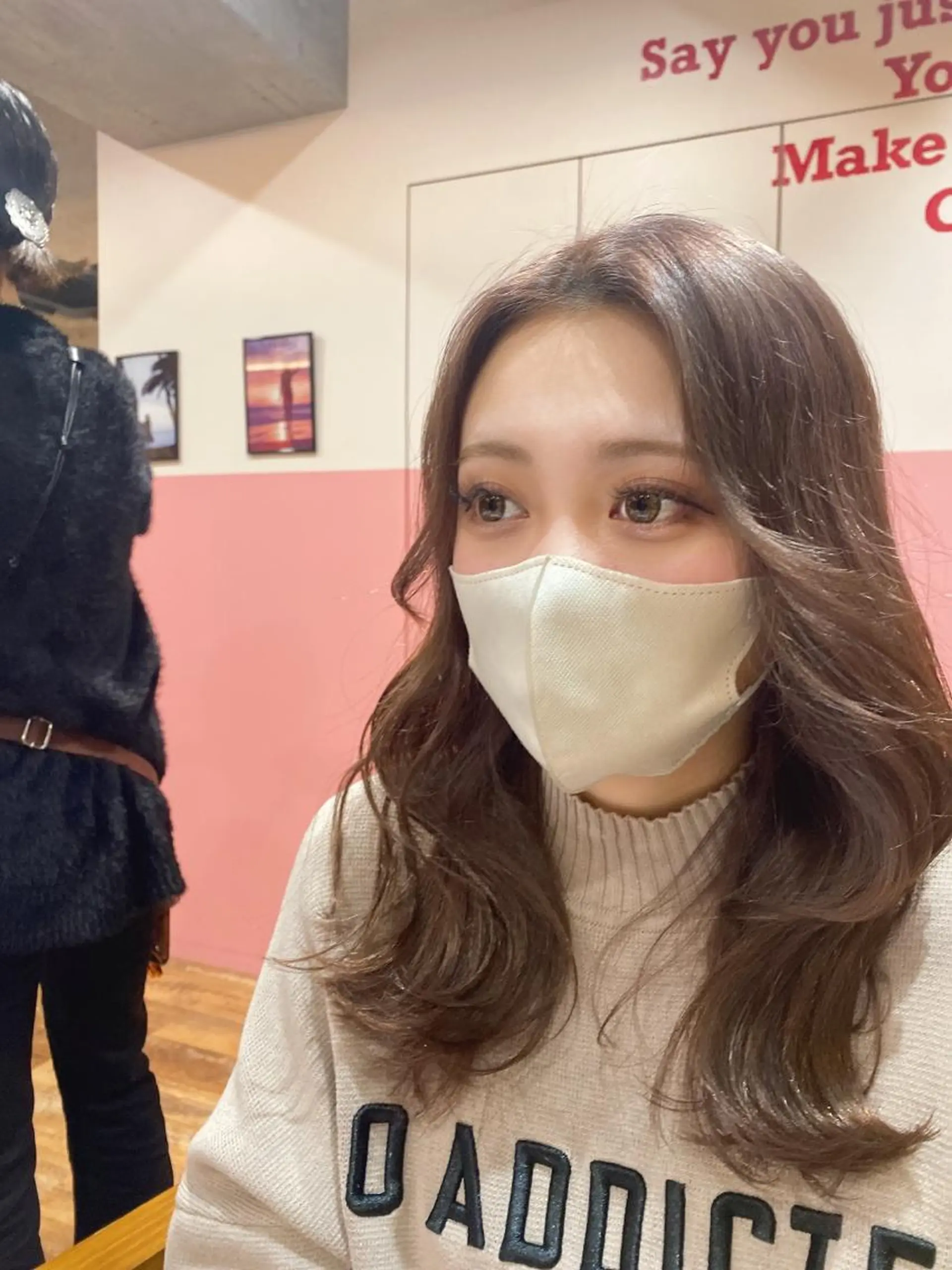 ミディアム ラベンダーベージュ ヘアカラー トリートメント 🎨デザイン🥇 美髪・艶髪　日暮千敬のヘアスタイル