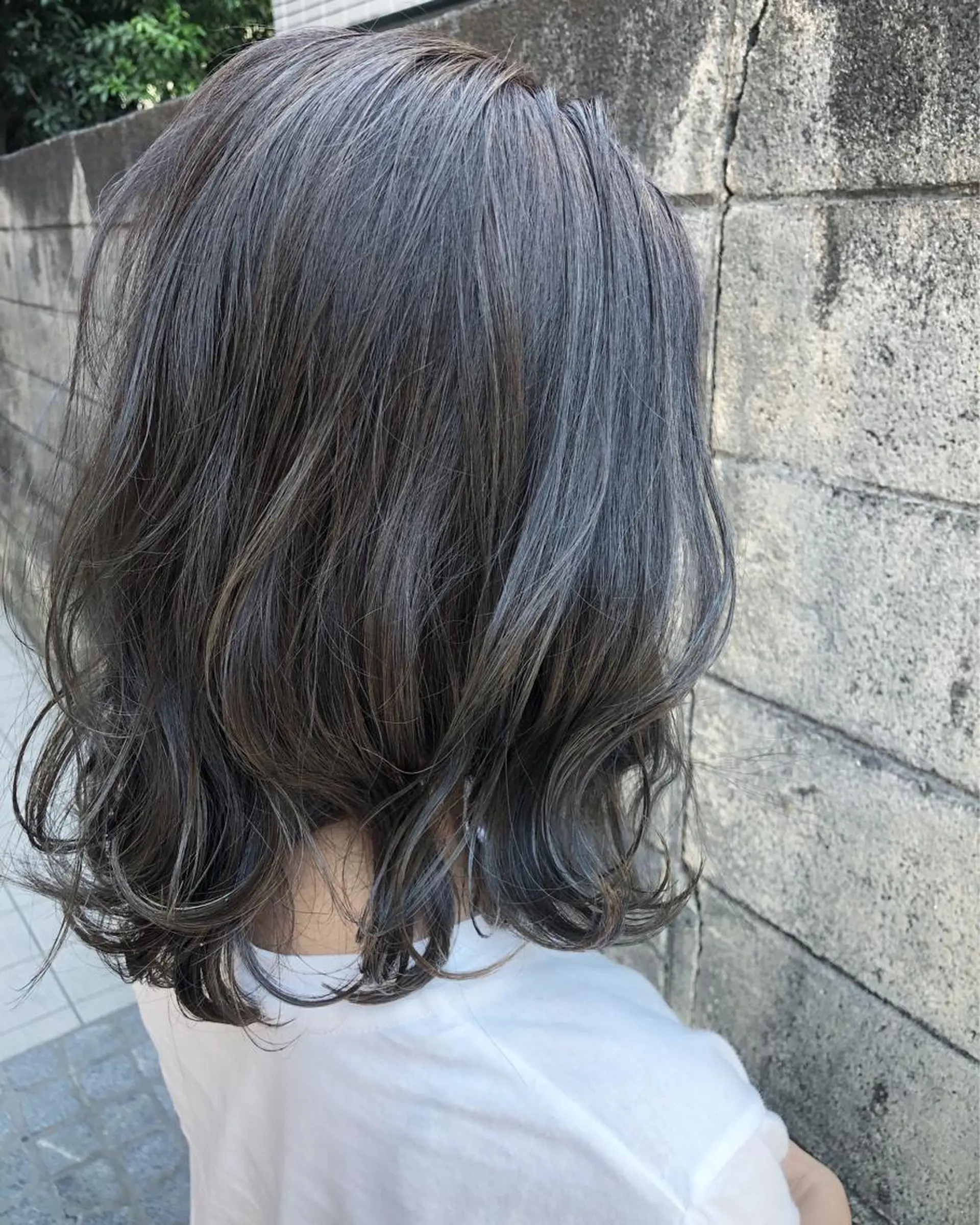 ミディアム カラー パーマ ハイライトカラー ハイライト ヘアメイクアース浦和店所属・【白髪ぼかし】 矢内　夏輝のヘアスタイル