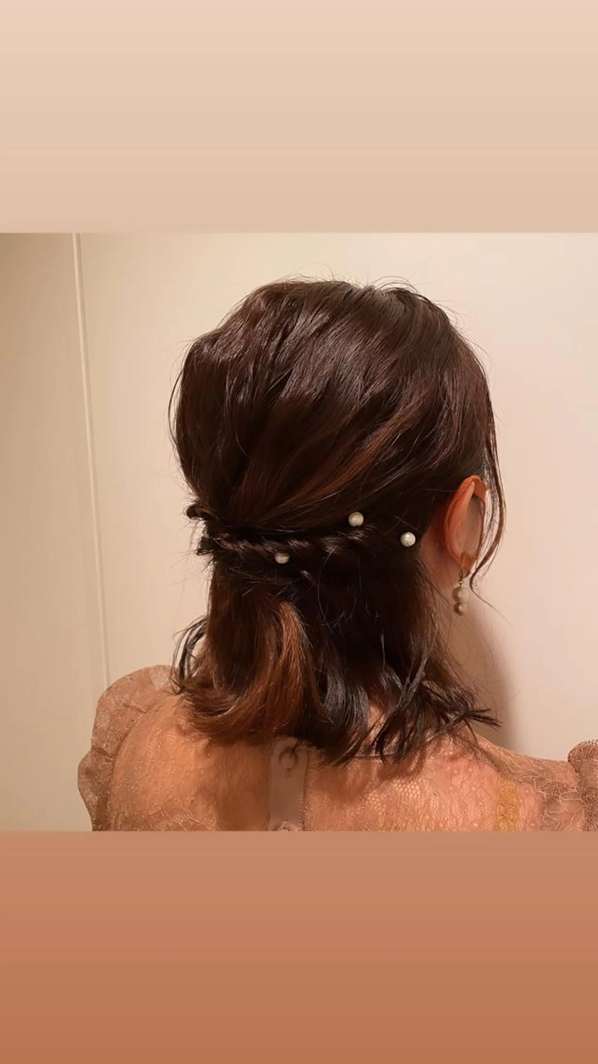 ショート ヘアアレンジ ハーフアップ ヘアセット T Ayaのヘアスタイル