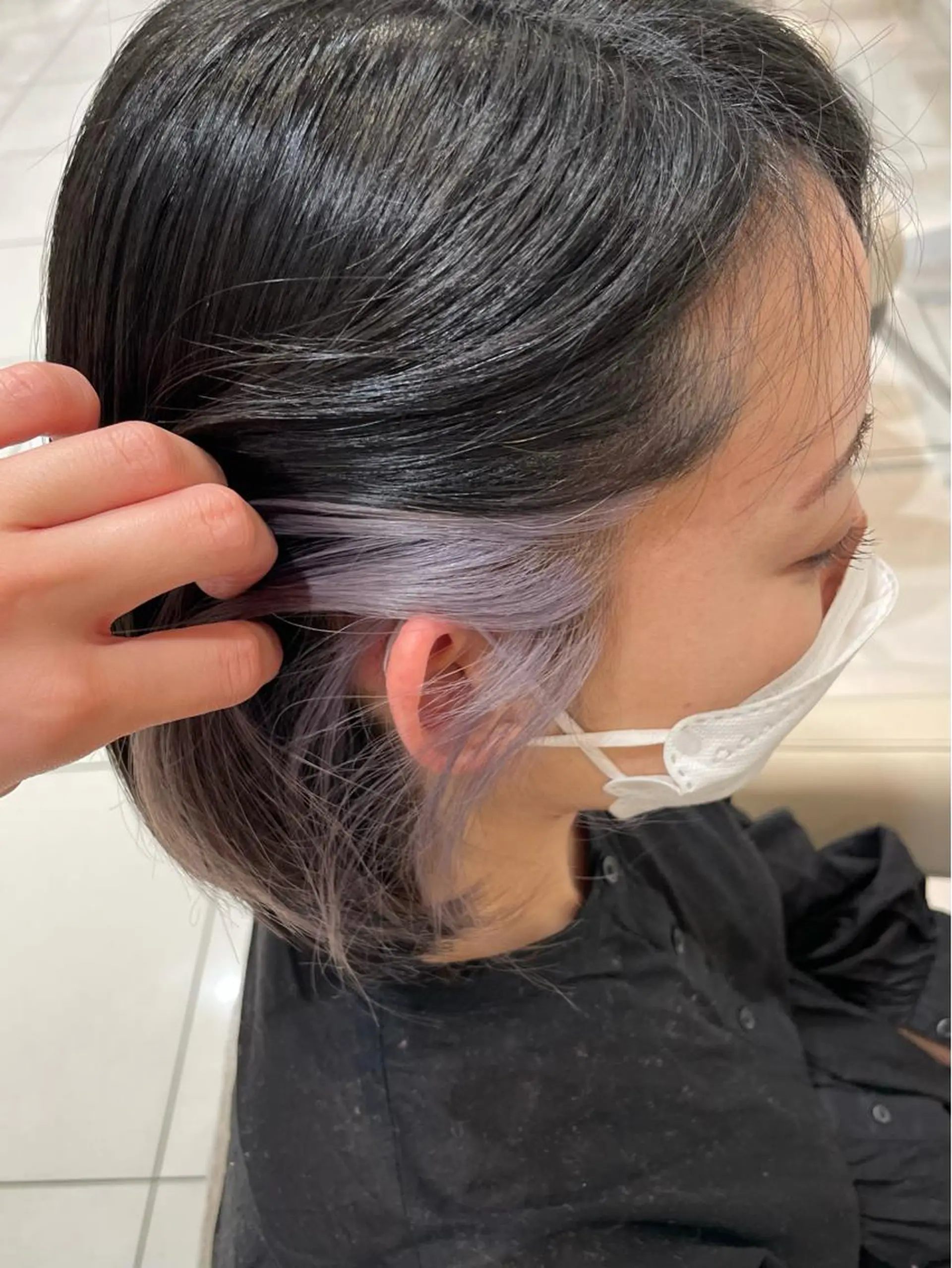 ミディアム カラー イヤリングカラー JERICHO HAIR所属・ユ カの眉毛・アイブロウイメージ