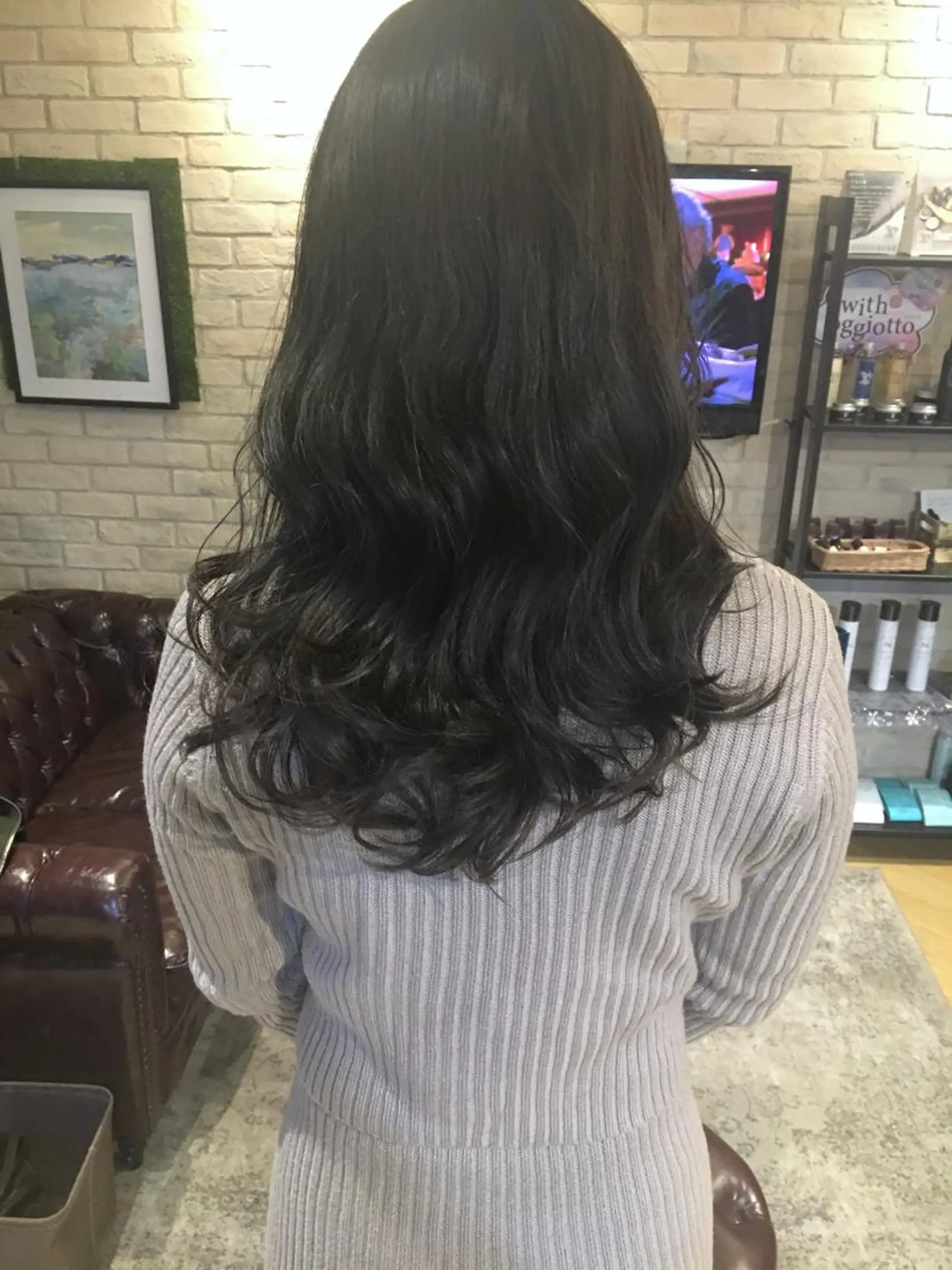 ロング カラー 髪質改善＆韓国風 RINAのヘアスタイル