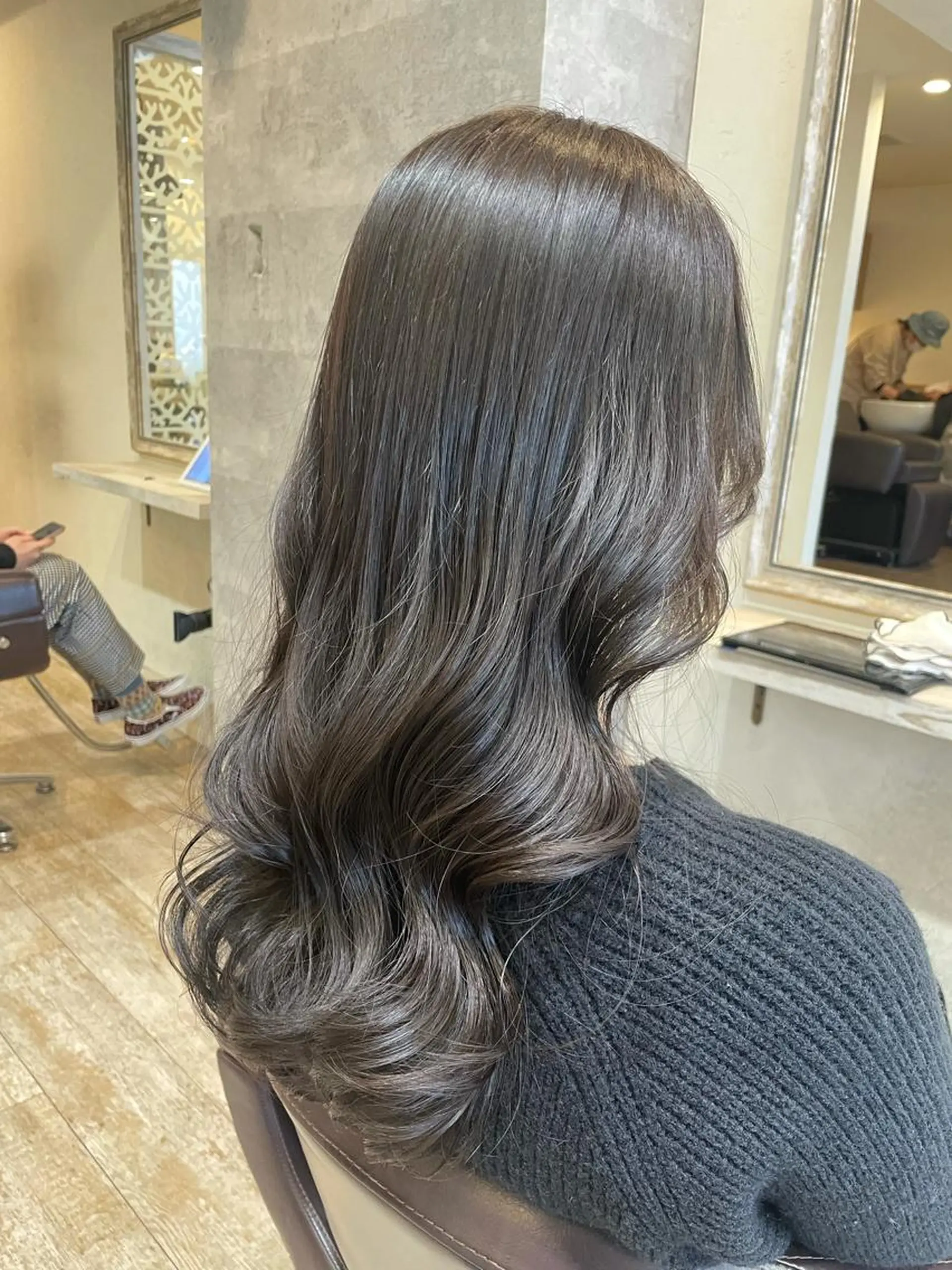 ロング カラー ヘアカラー トリートメント Agu hair verse所属・小顔/似合わせカット 杉山莉菜のヘアスタイル