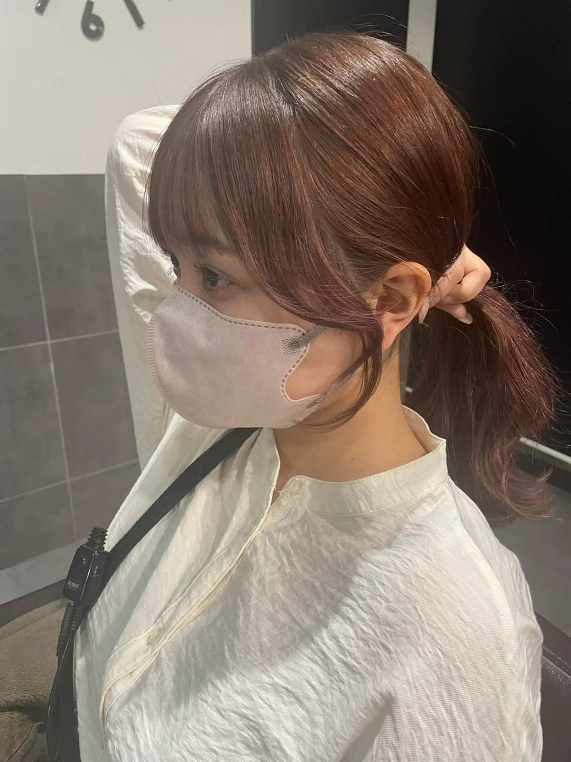 ミディアム 顔周りカット カット ヘアカラー レイヤー/似合わせ /もえ🍊のヘアスタイル