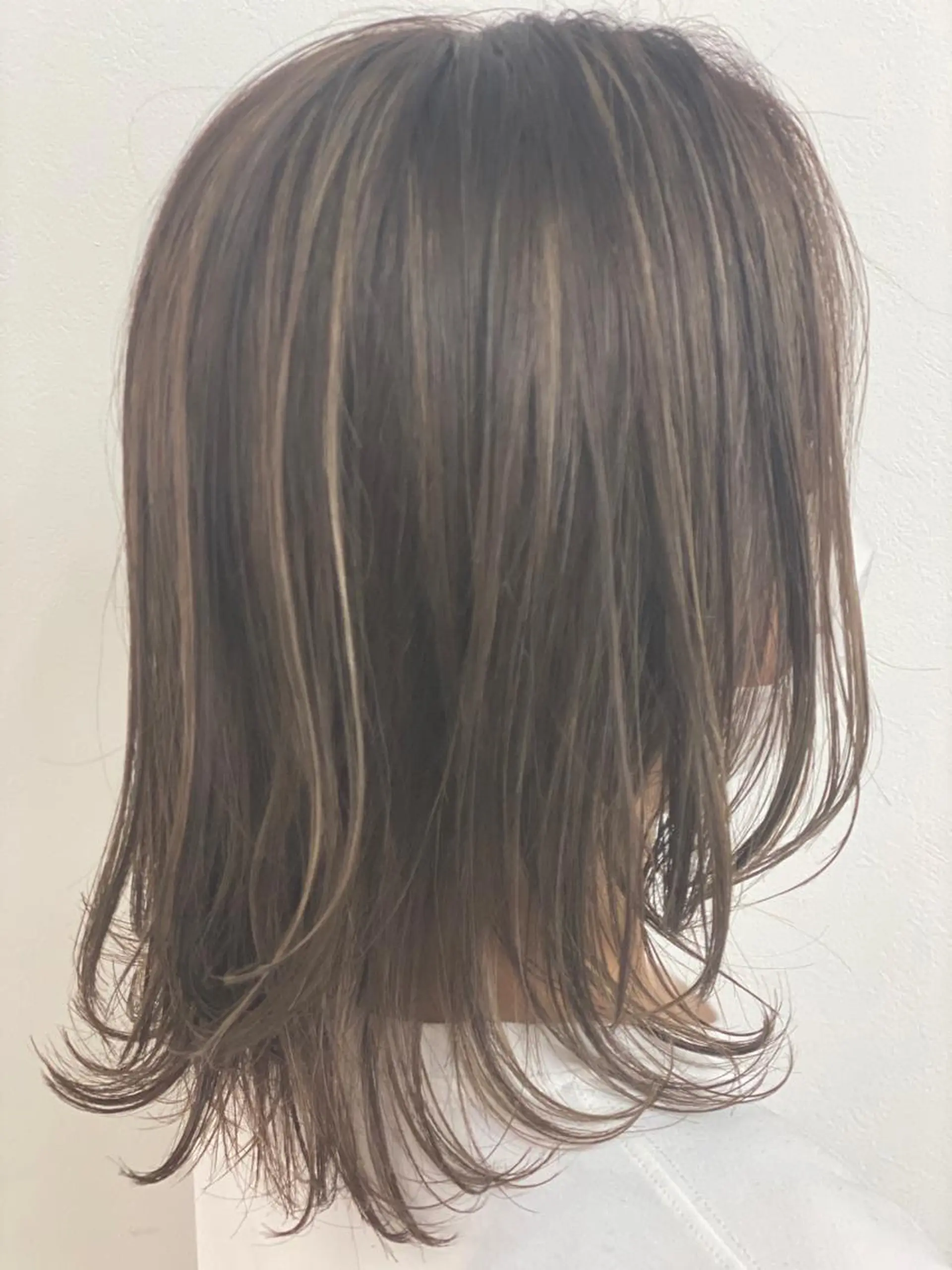 ミディアム カラー ベージュカラー 透明感カラー ハイライトカラー ハイライト ✨オール年代🆗 🤍内田亜由子のヘアスタイル