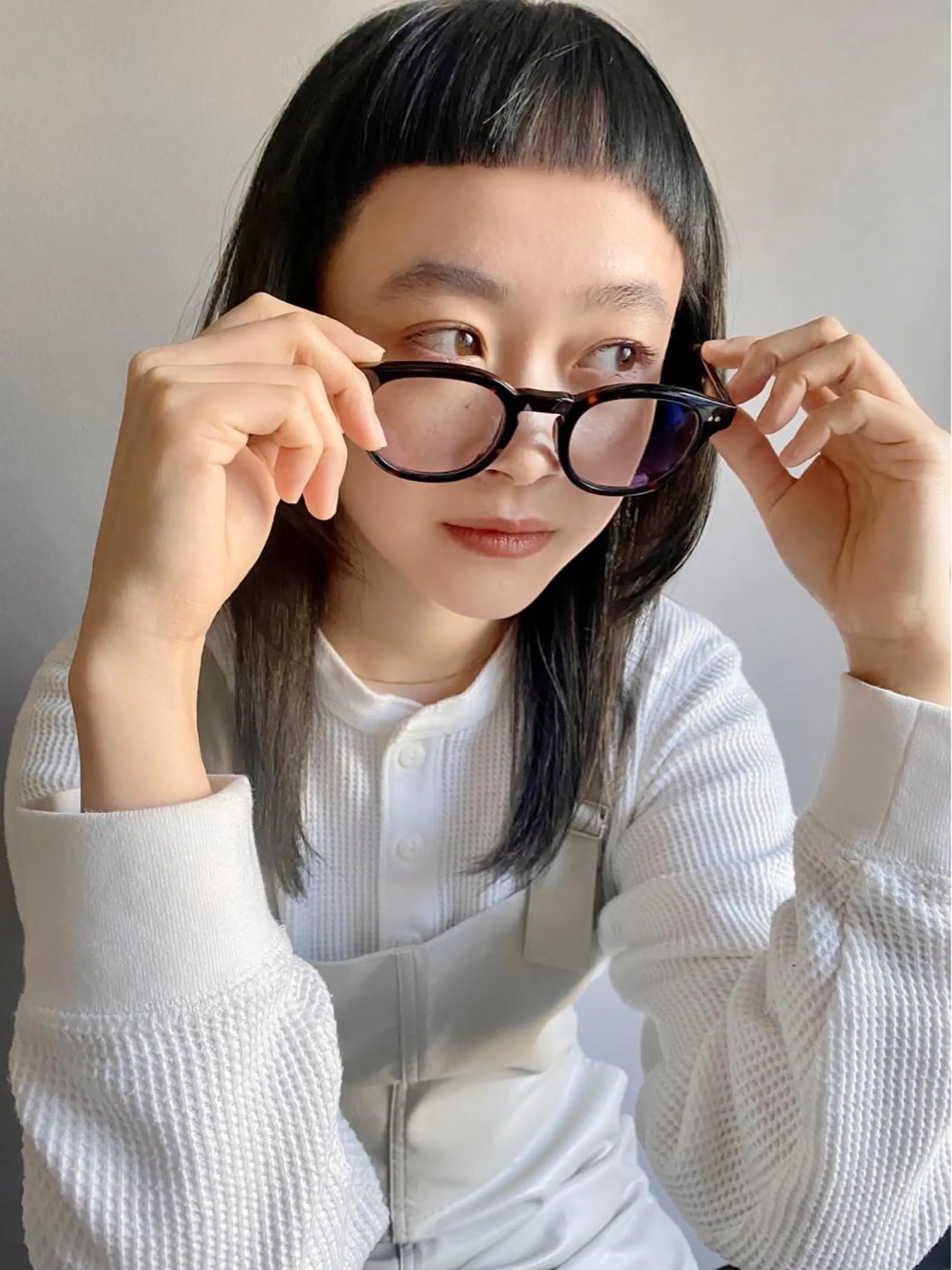 セミロング カラー パーマ アッシュ アッシュグレー 透明感カラー 🫧似合わせヘア/ 副店長*千葉のヘアスタイル