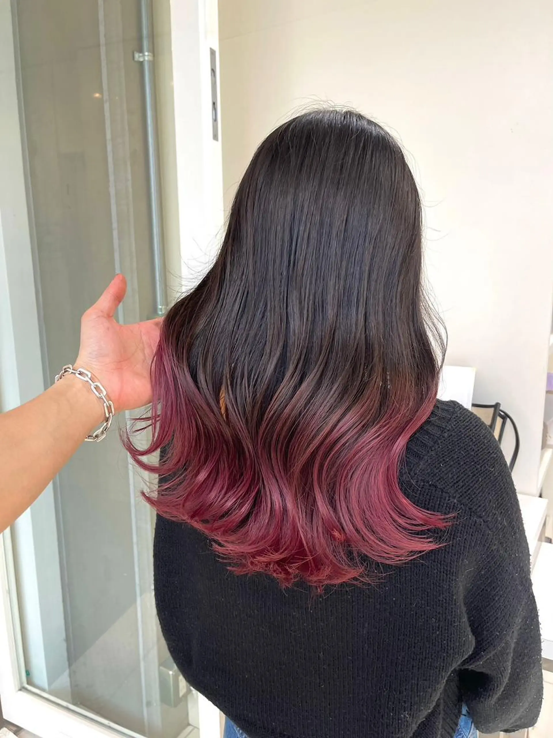 カラー アディクシーカラー バレイヤージュ ブリーチ ダブルカラー グラデーションカラー ヘアカラー トリートメント 【公式】amble luxe池袋東口🩷のヘアスタイル