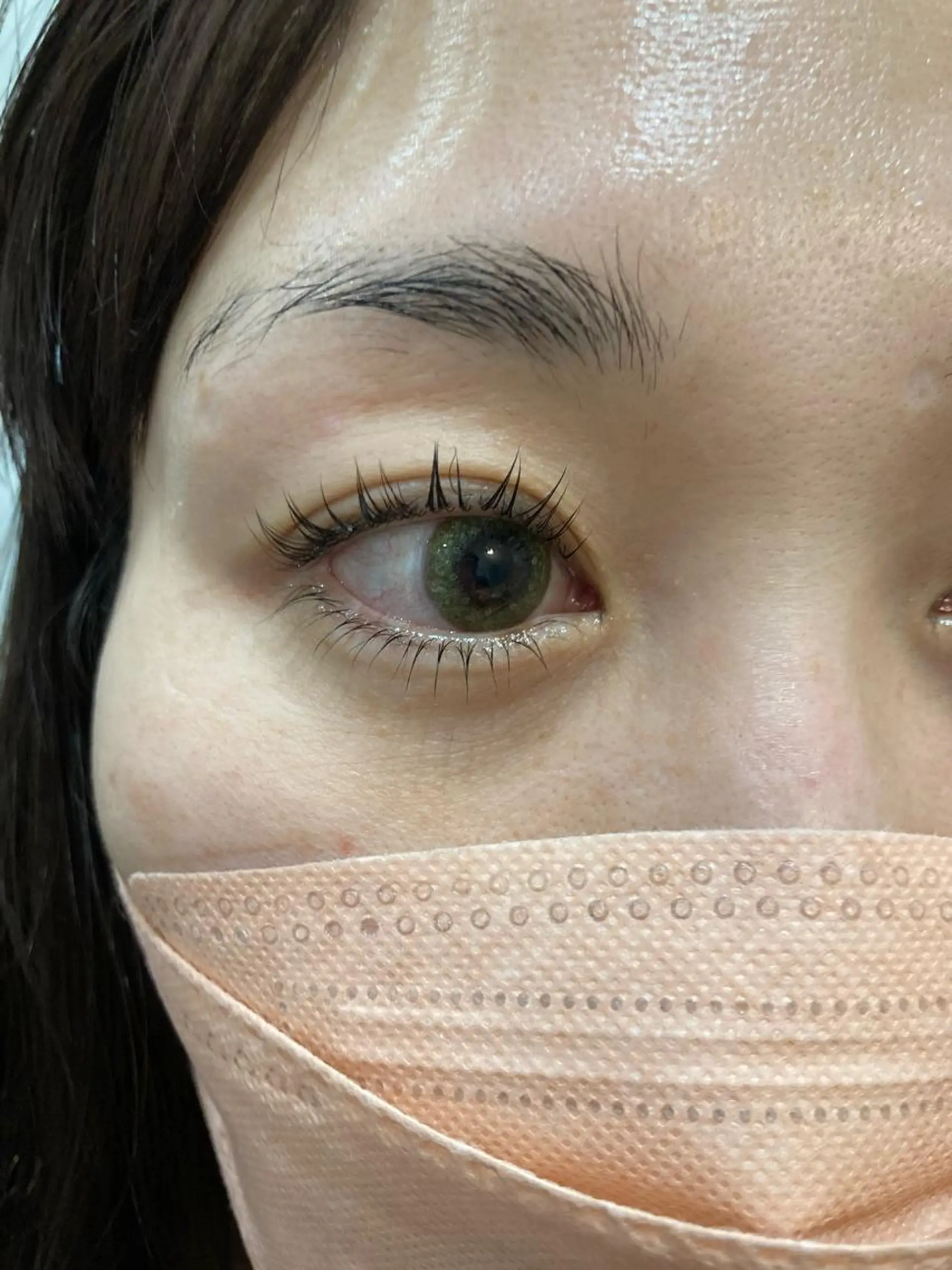 マツエク・マツパ 下まつげエクステ 一重×まつ毛パーマ ne.YES エヌアイズのマツエク・マツパデザイン