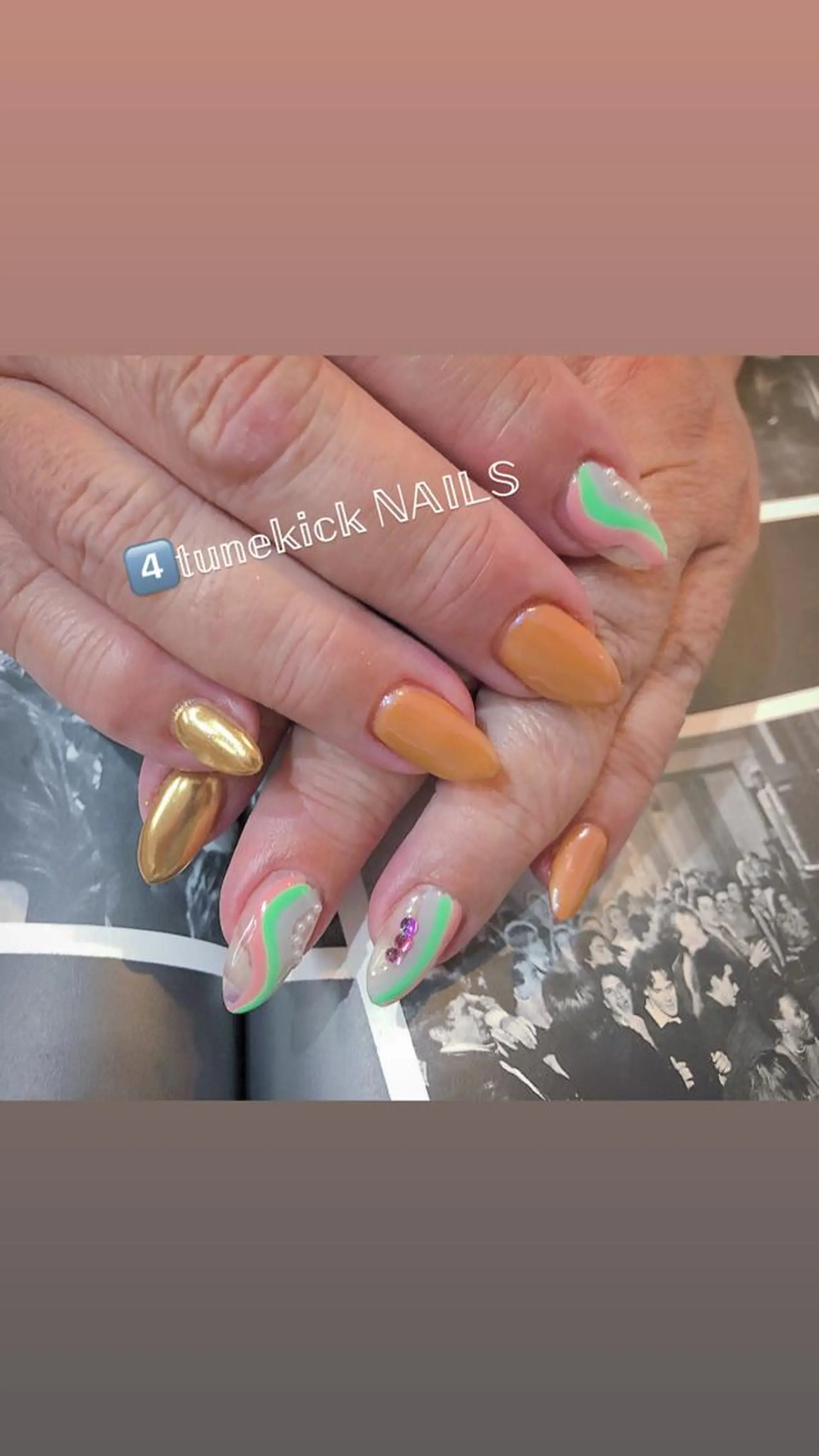 ネイル 4tunekick NAILS(フォーチュンキックネイルズ)所属・光森 淳子のネイルデザイン