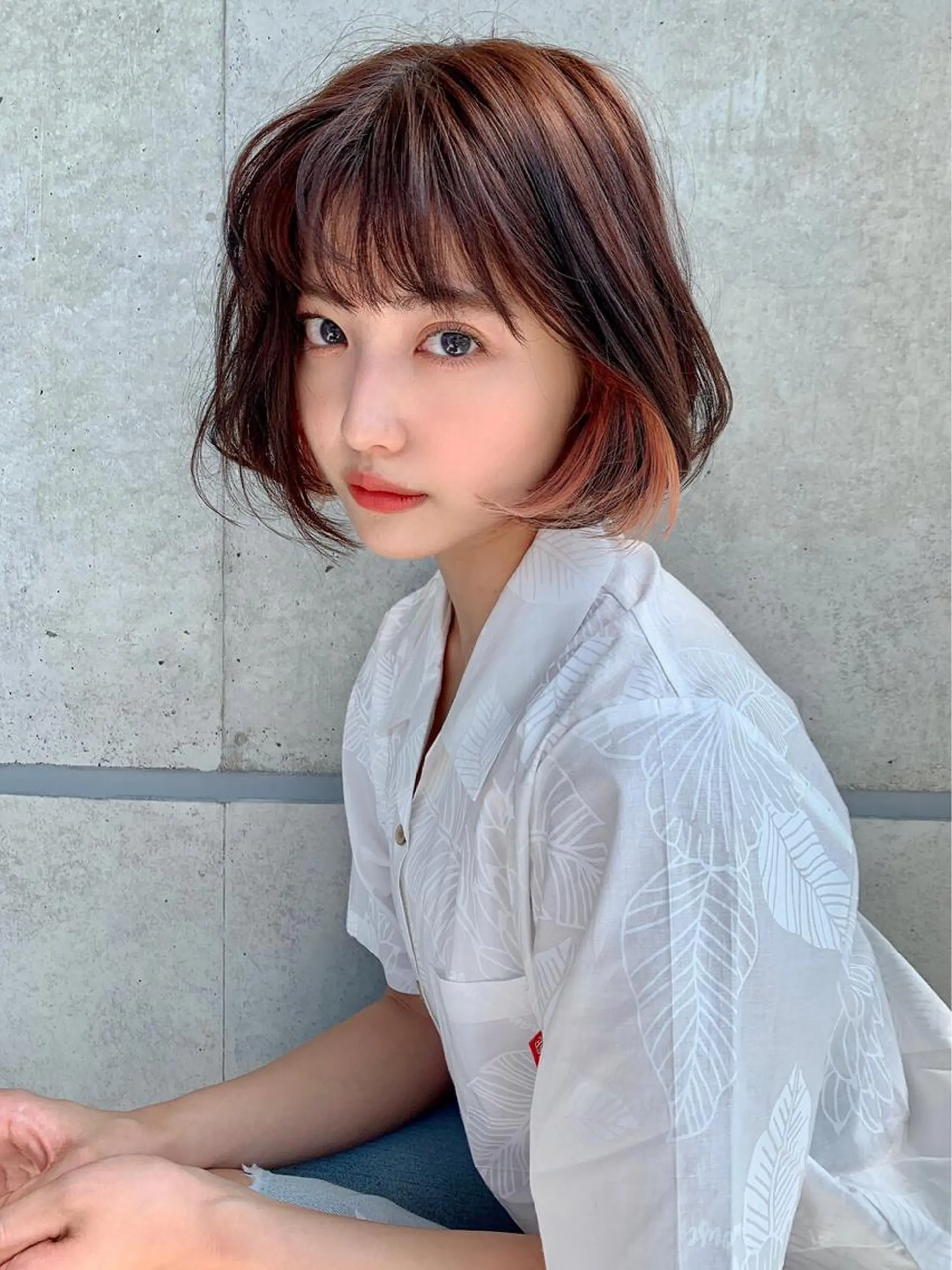 ショート カラー カット ヘアカラー 🌈ハイトーン×暗髪 🦄TAKUMI🦄のヘアスタイル