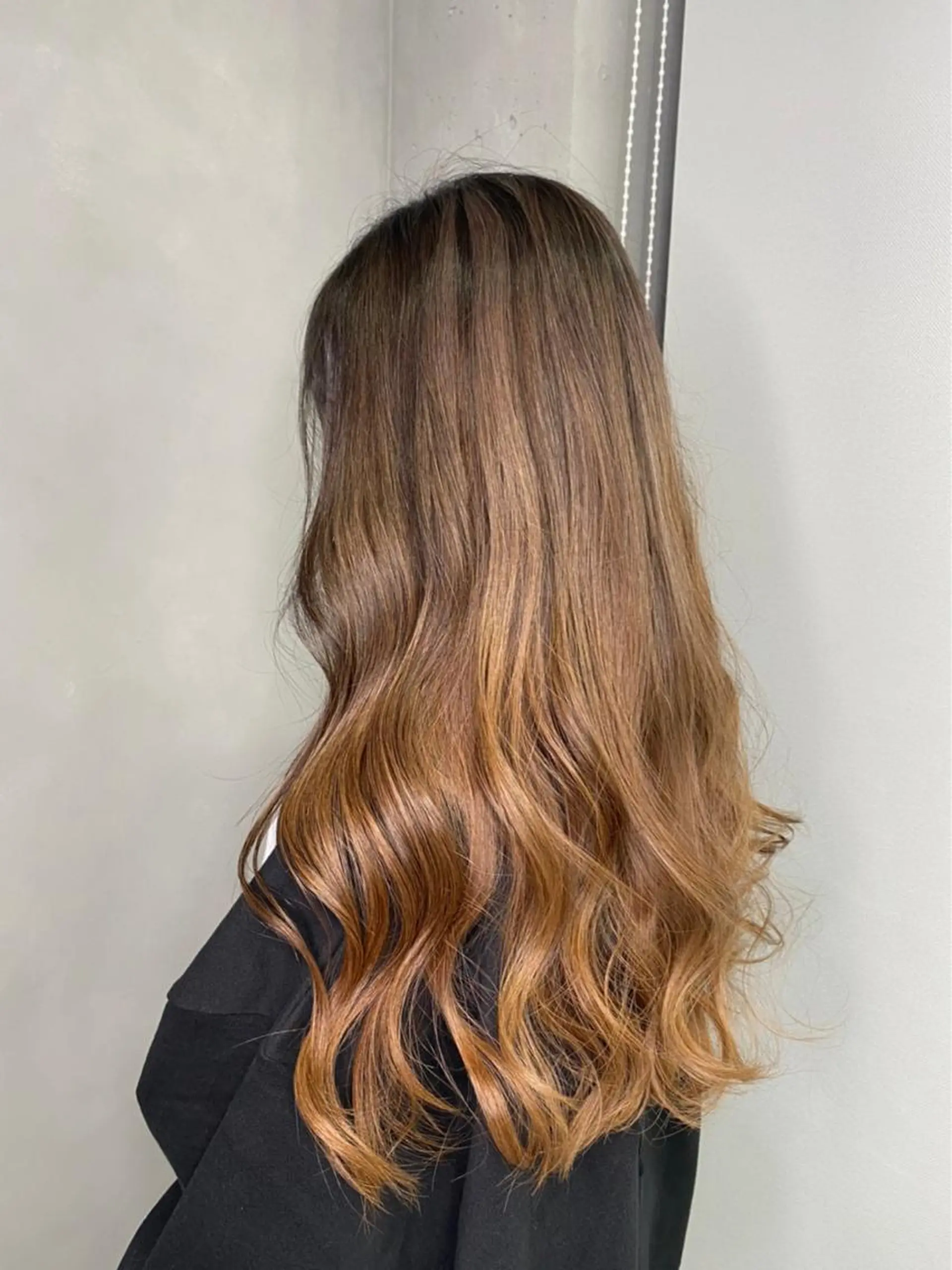 ロング カラー 髪質改善/縮毛矯正 レイヤー/松川匠のヘアスタイル