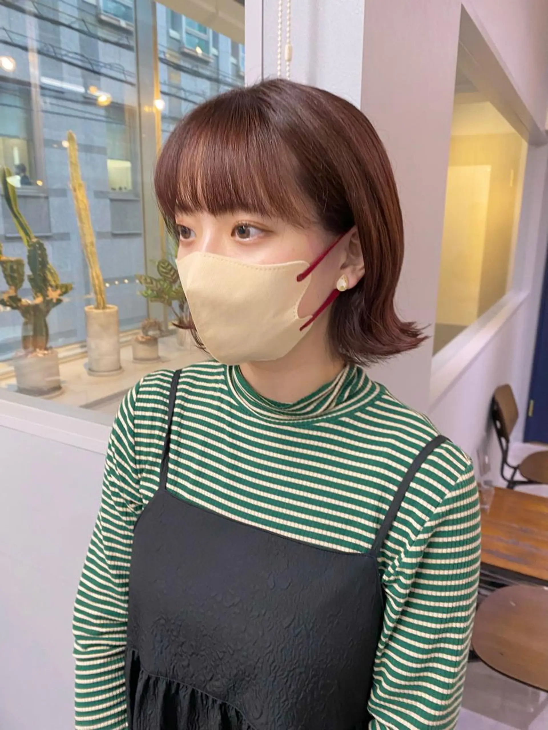 ミディアム カラー きよはらちさき🍑 柔らかカラー🌱🫧のヘアスタイル